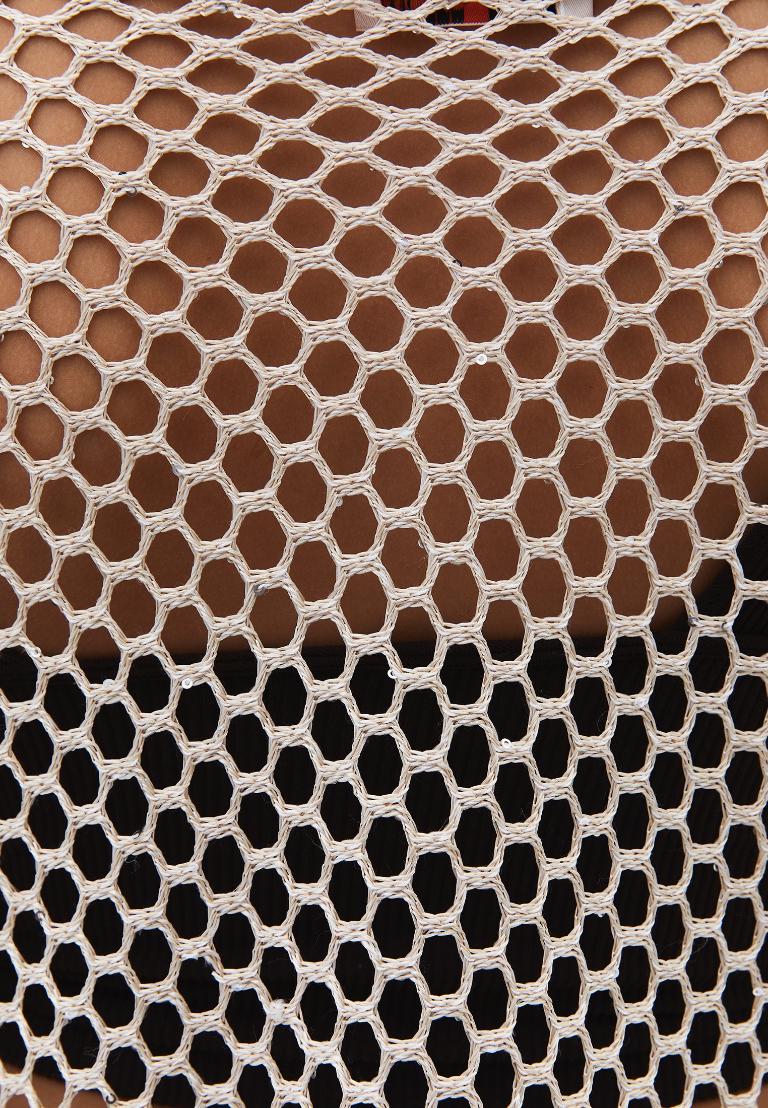 Oversize Boat Neck Tunic Blouse - ALMOND MILK