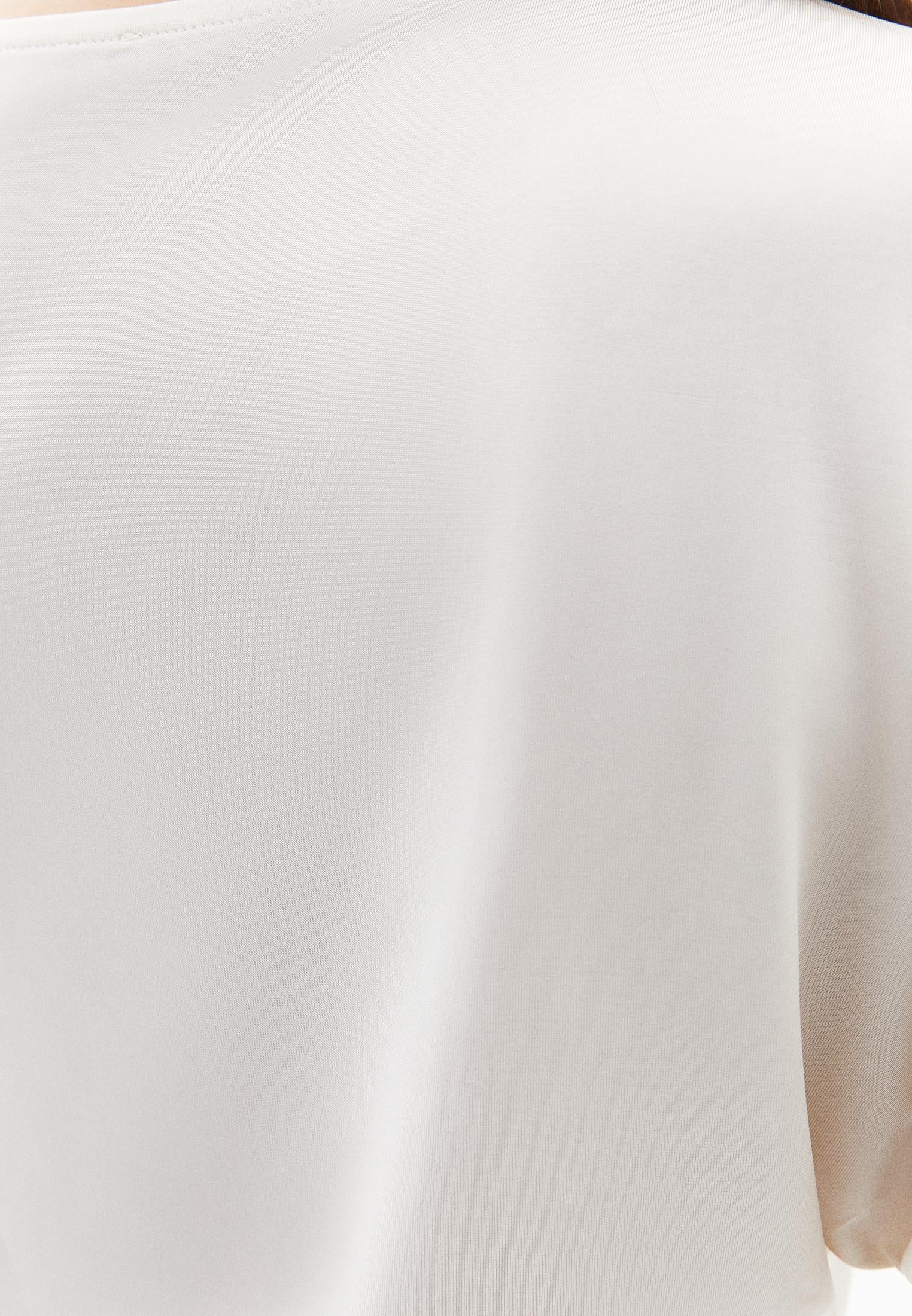 Asymmetric Slim Tank Top - ALMOND MILK