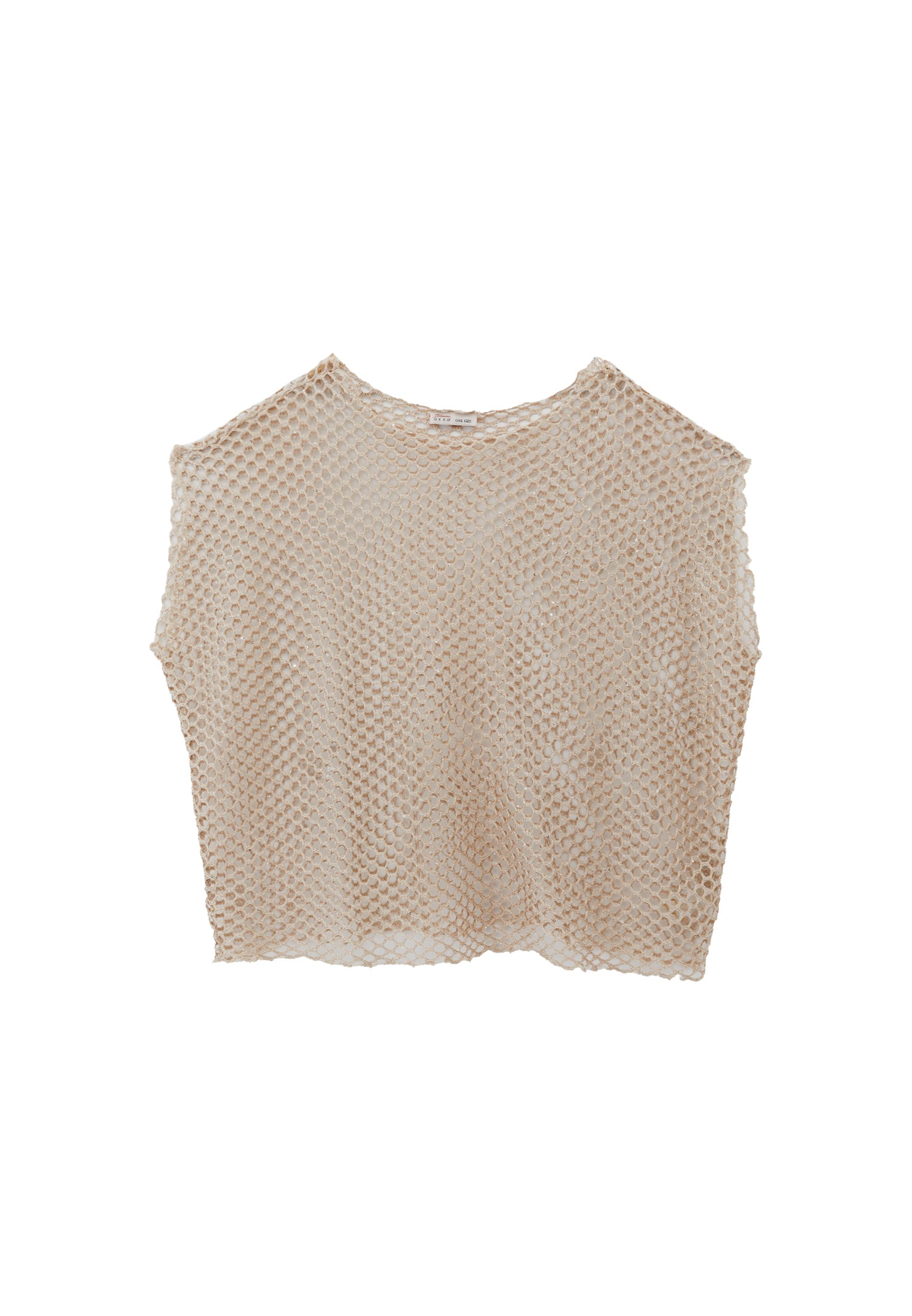 Oversize Boat Neck Tunic Blouse - ALMOND MILK