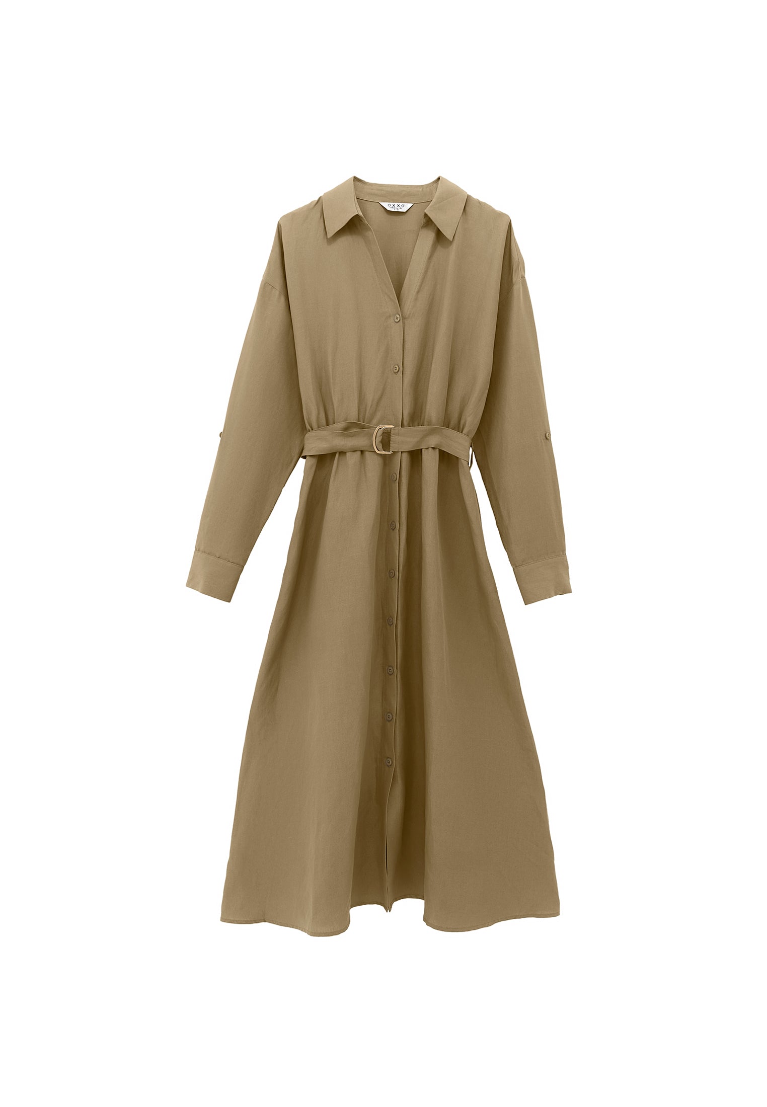 Belted long dress - ALOE