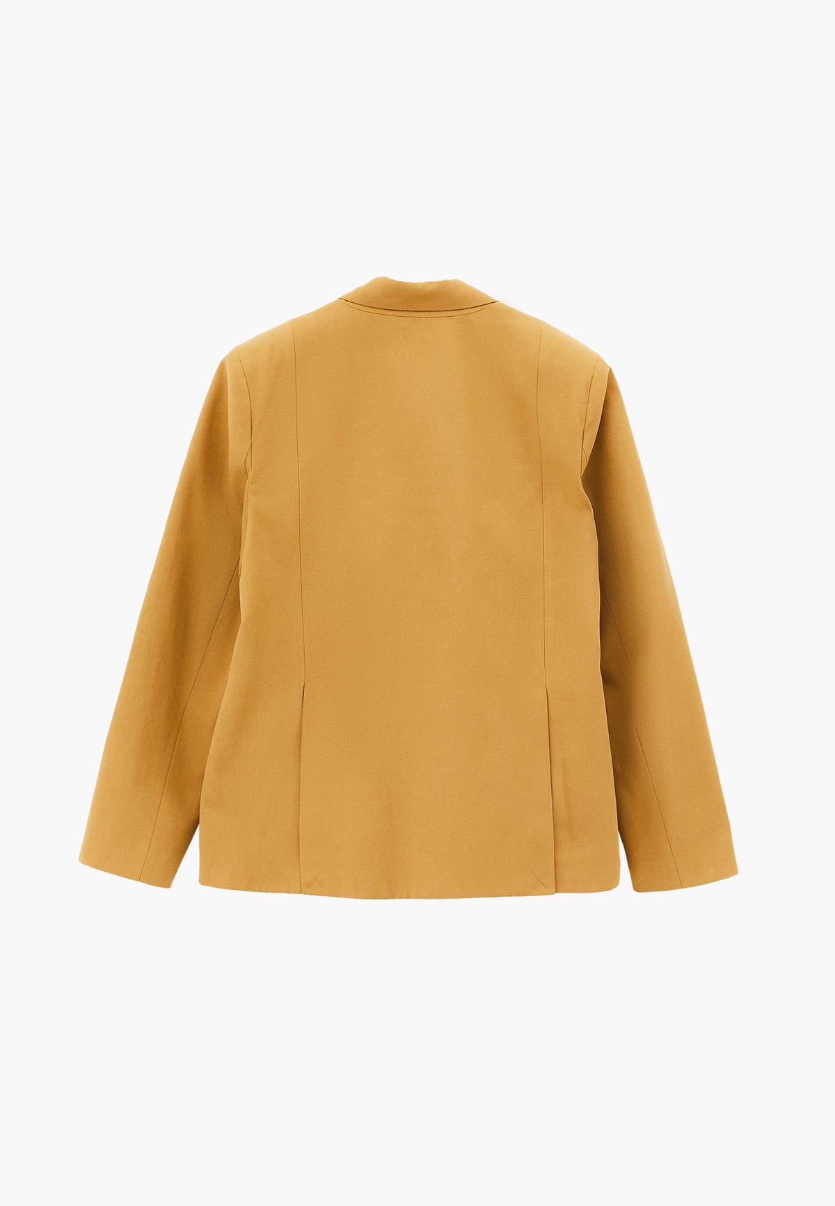 Oversize Double Breasted Blazer Jacket - Yellow