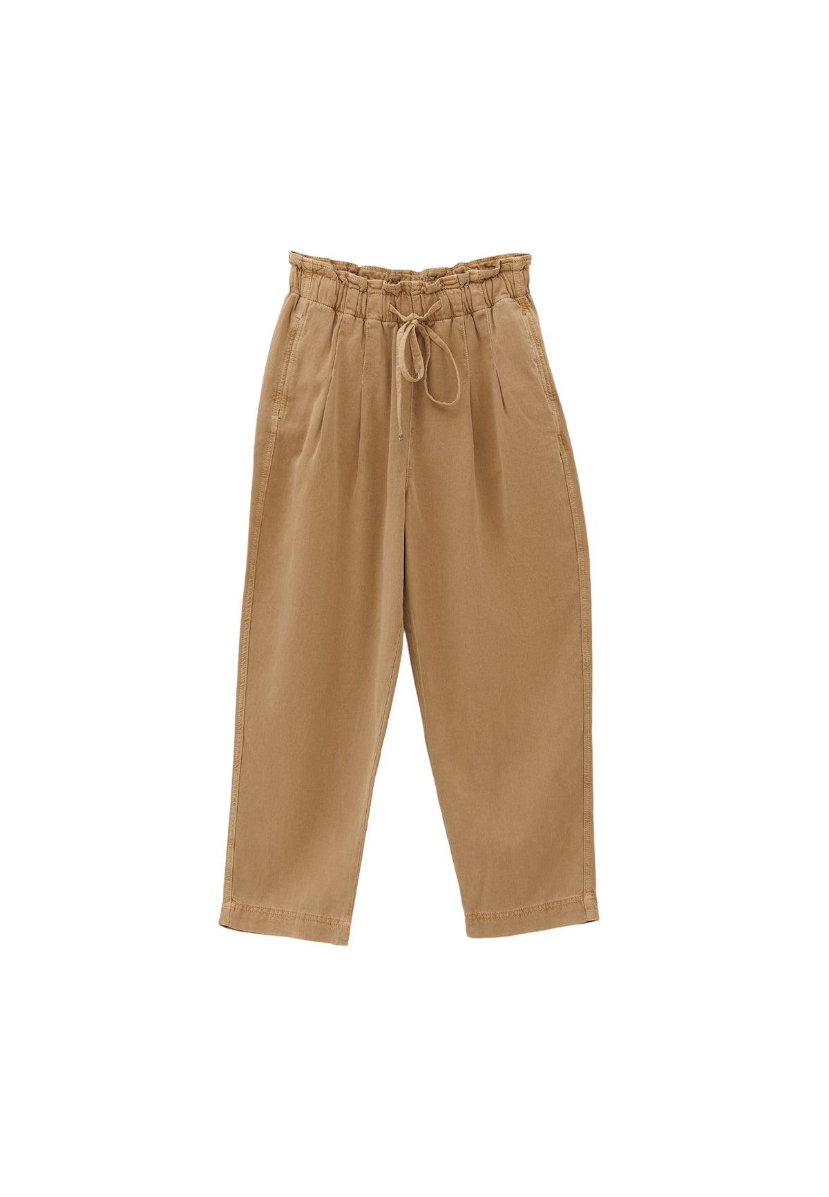 Pleated Tencel Baggy Pants - ANTIK CURDS WHEY