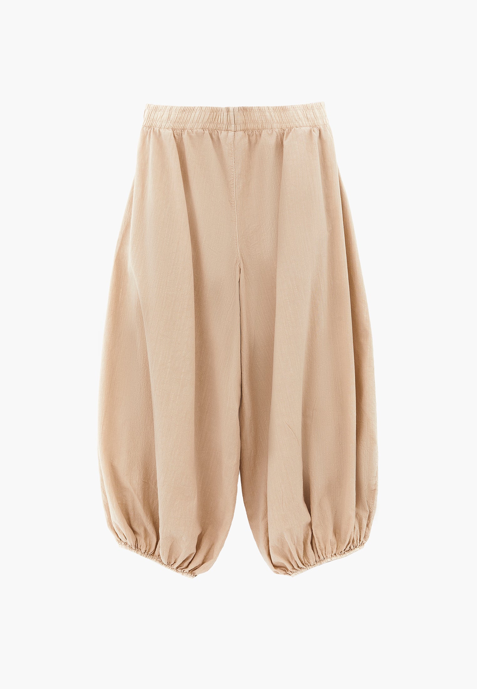 Balloon Fit Regular Waist Pleated Pants - ANTIK FEATHER GRAY