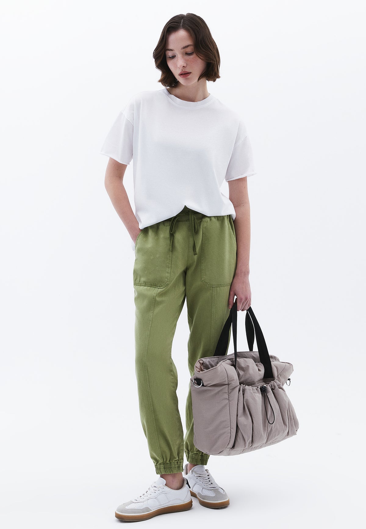 Jogger Regular Waist Pants - Green