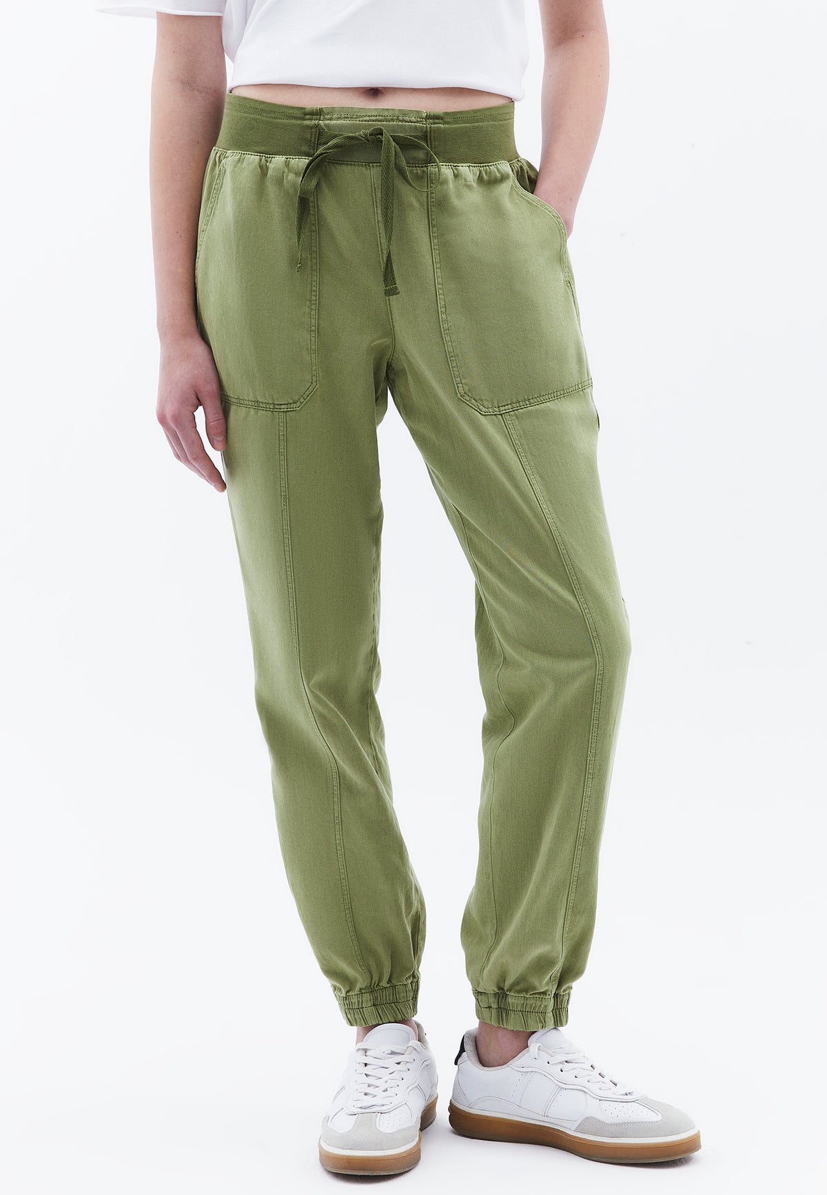 Jogger Regular Waist Pants - Green