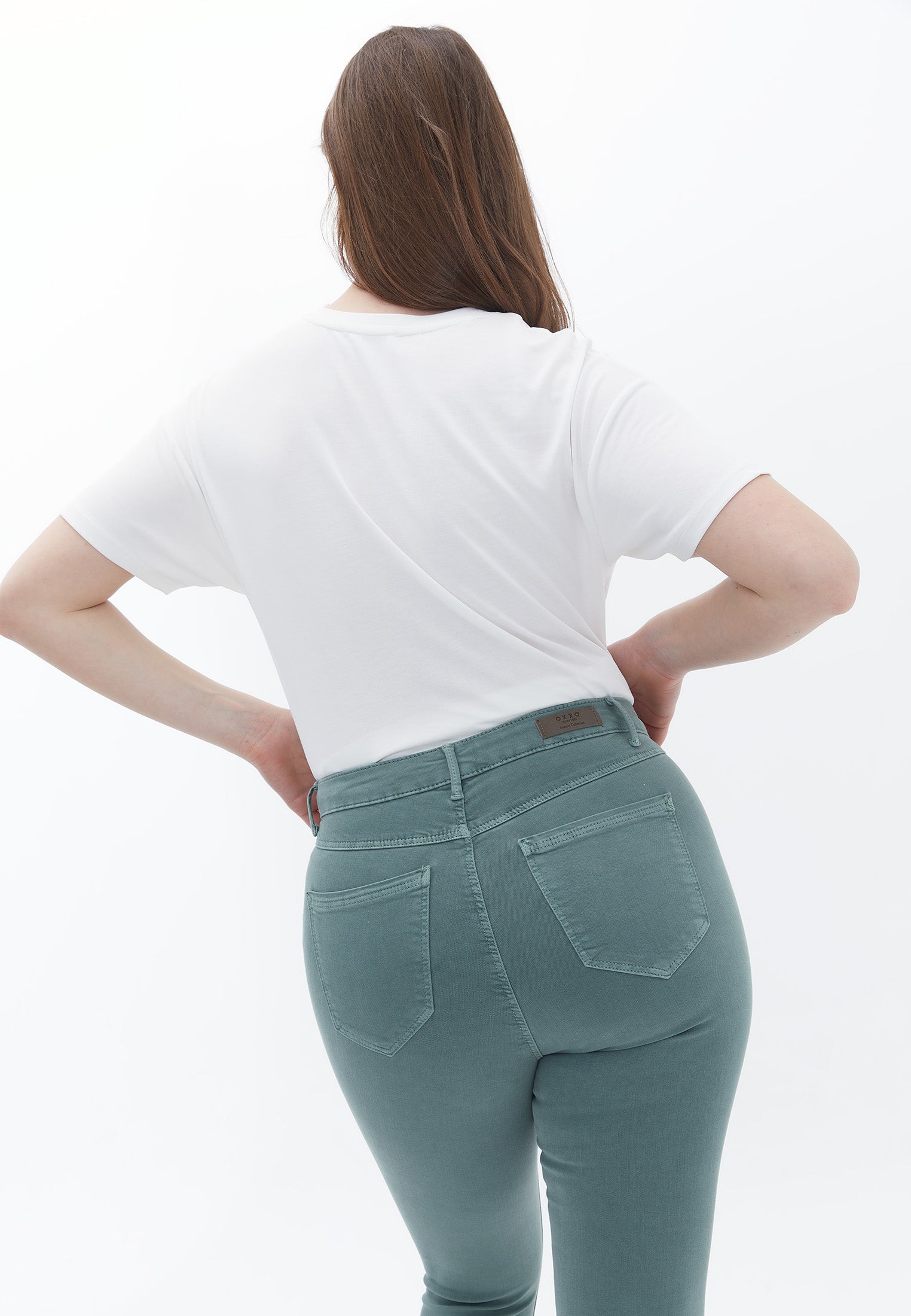 Slim fit high waist pants - ANTIK LAUREL WREATH