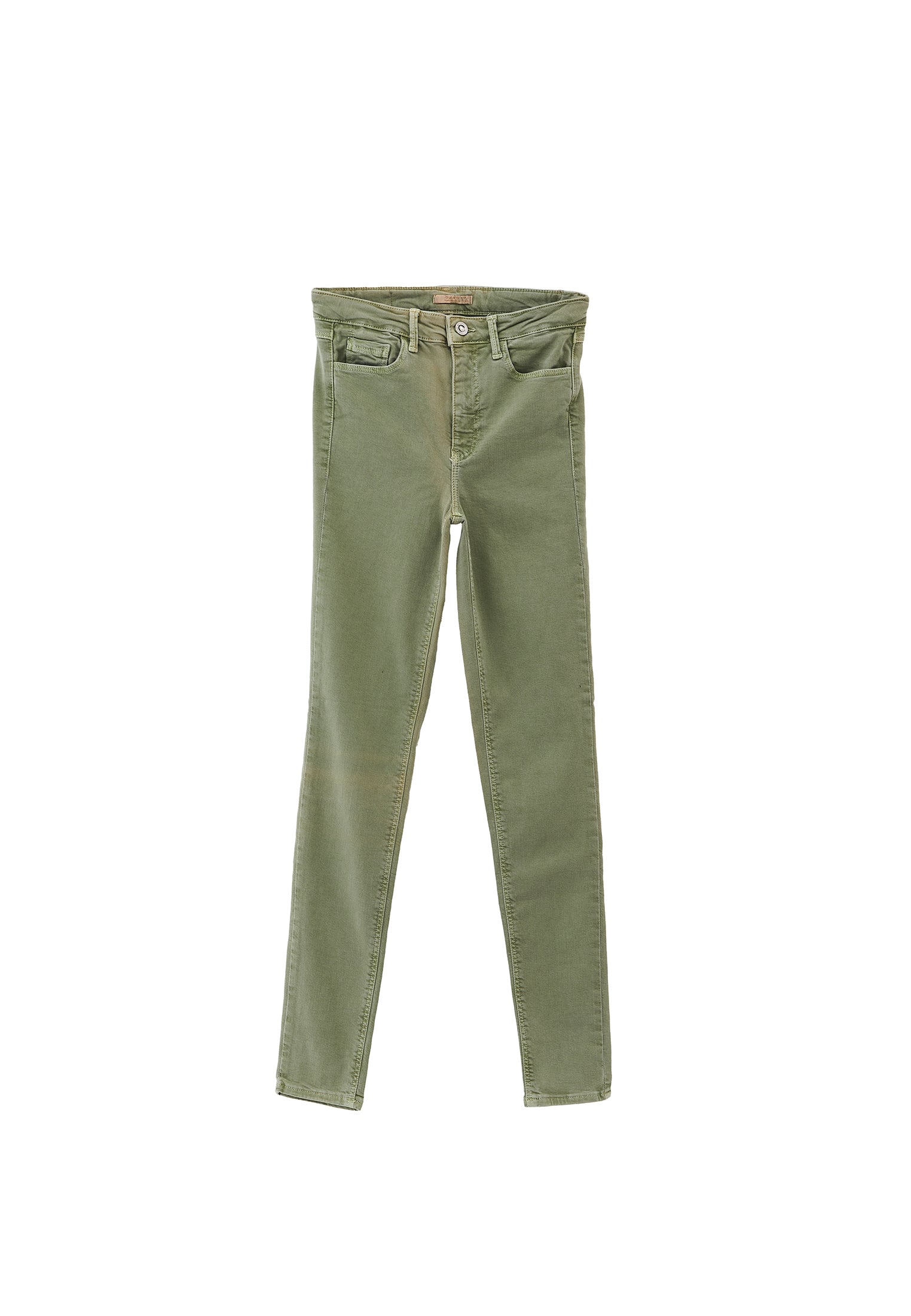 High waist skinny pants - ANTIK OIL GREEN