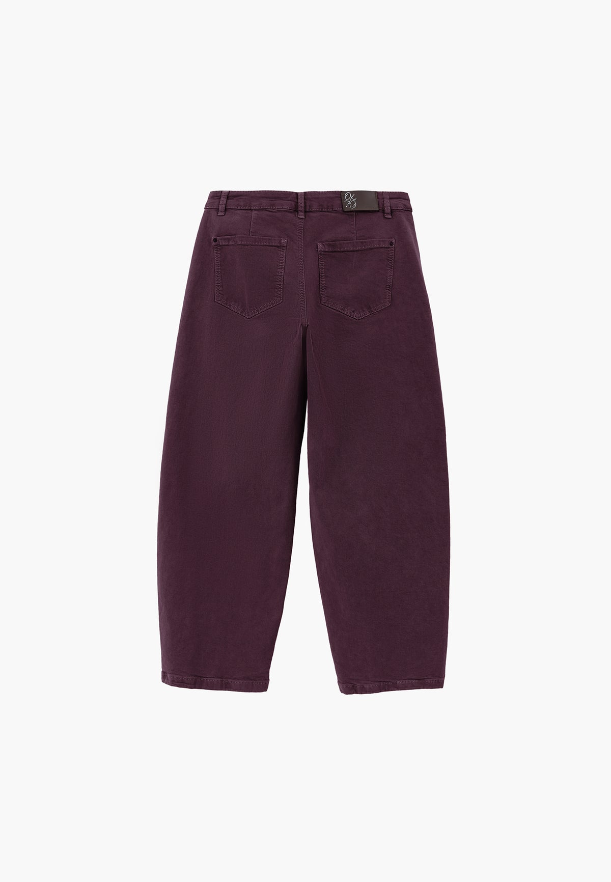 Barrel Standard Regular Waist Woven Pants - ANTIK PLUM PERFECT