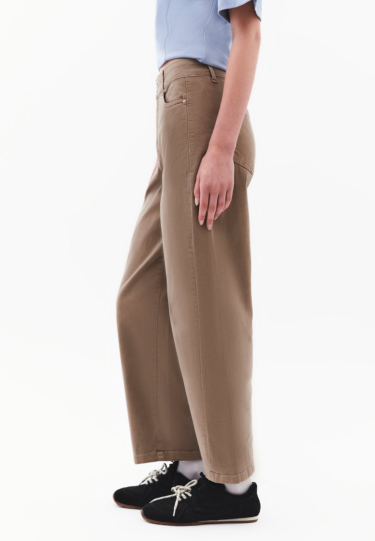 Barrel Standard Regular Waist Woven Pants - Anthracite