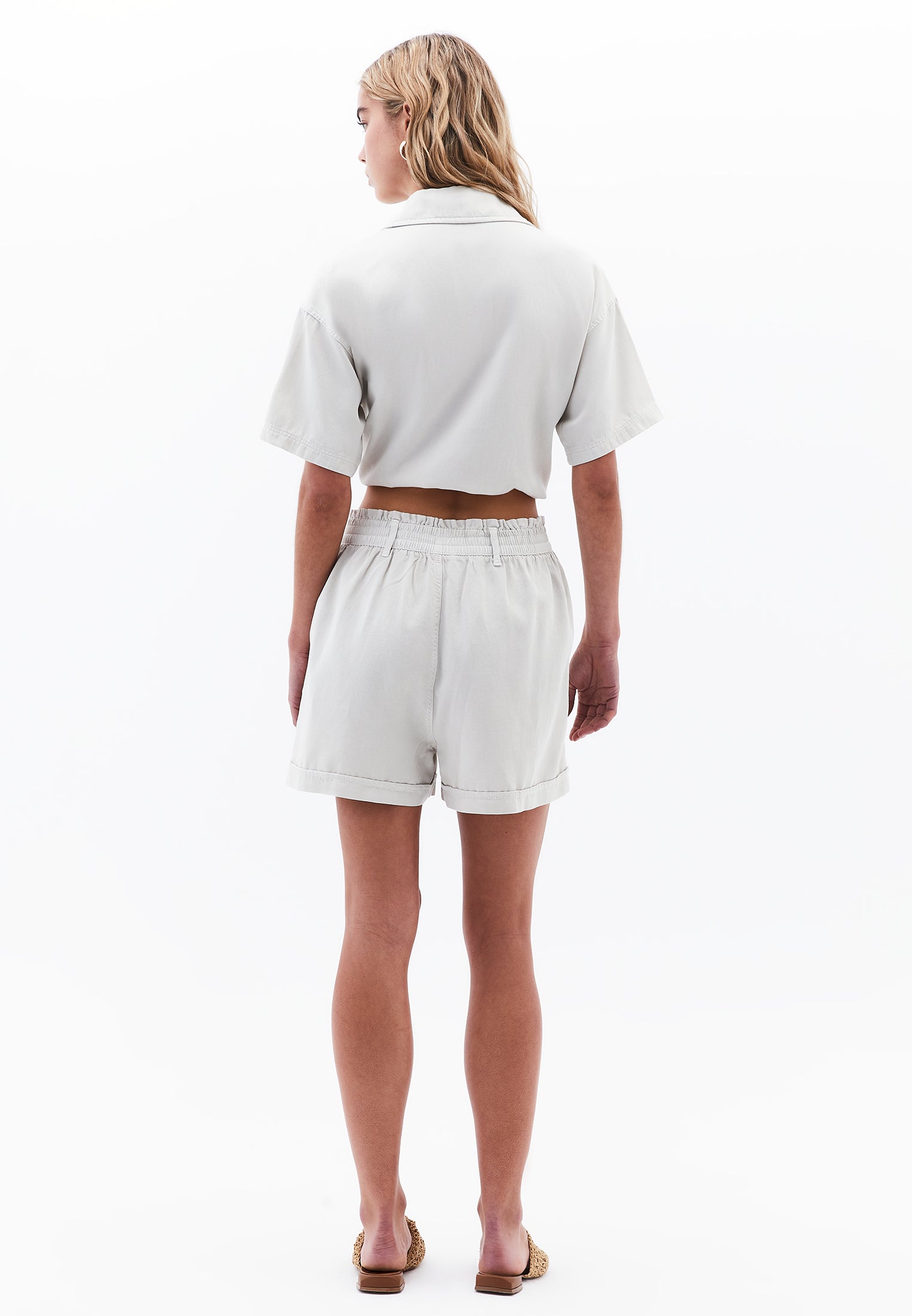 Shorts With Pockets - ANTIK SILVER BIRCH
