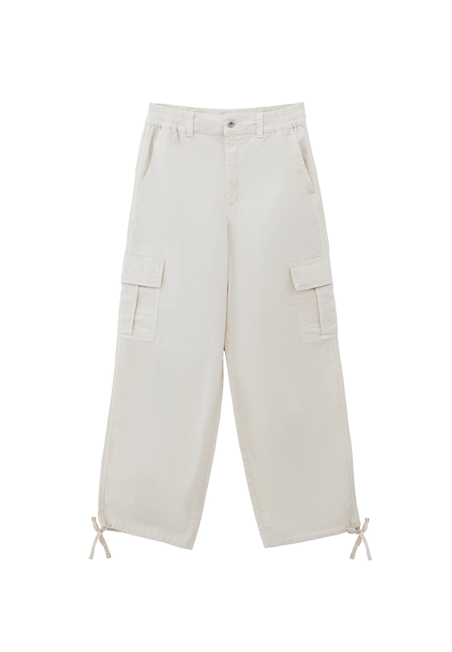 Jogger Pants With Belt Detail - ANTIK SILVER BIRCH