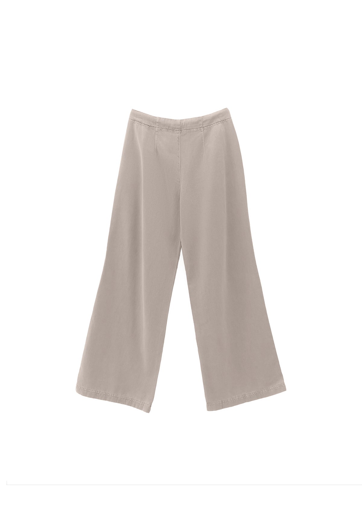 Wide Leg Trousers - Beige