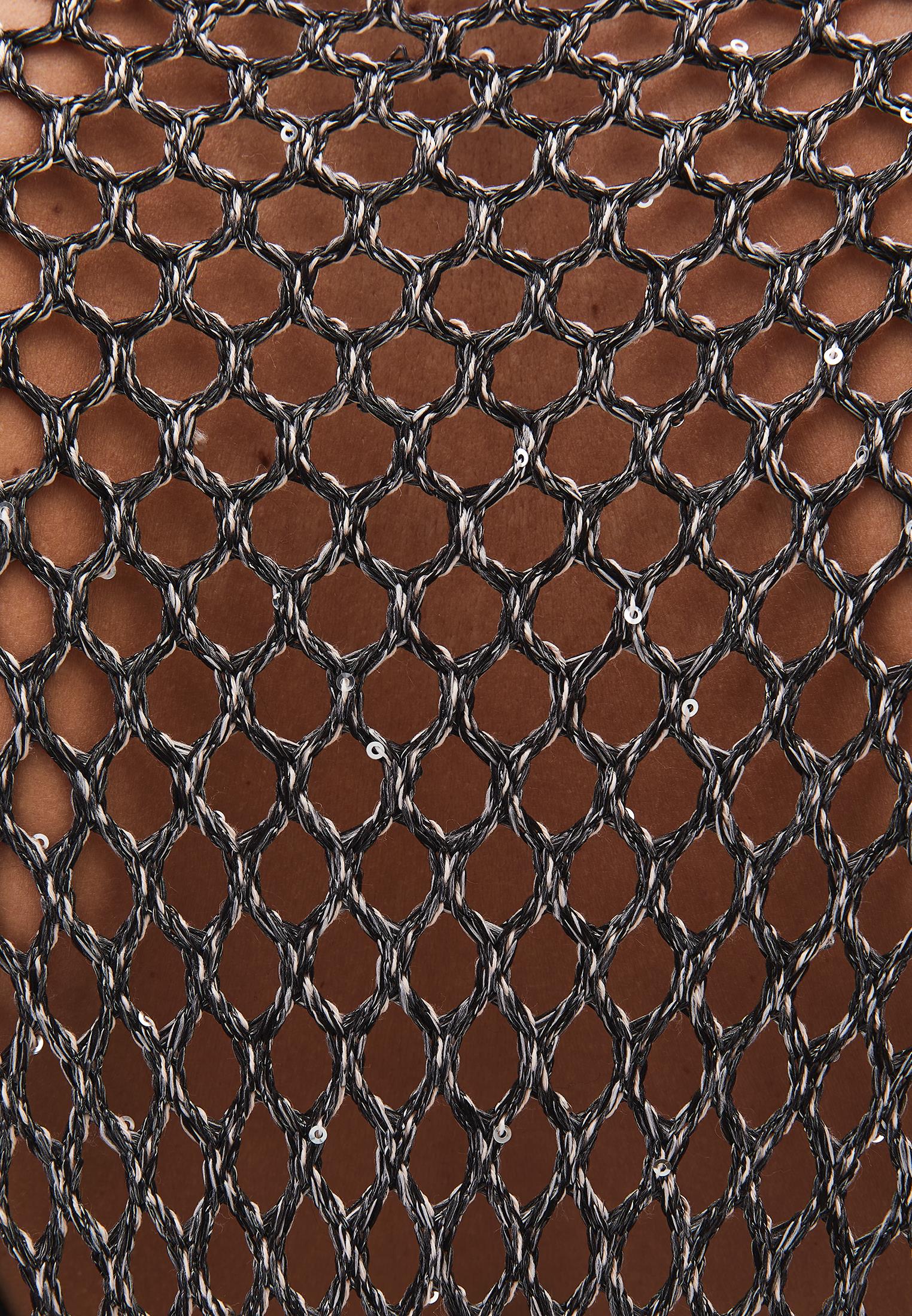 Blouse With Mesh Detailed Long Sleeves - ANTRA MELANGE