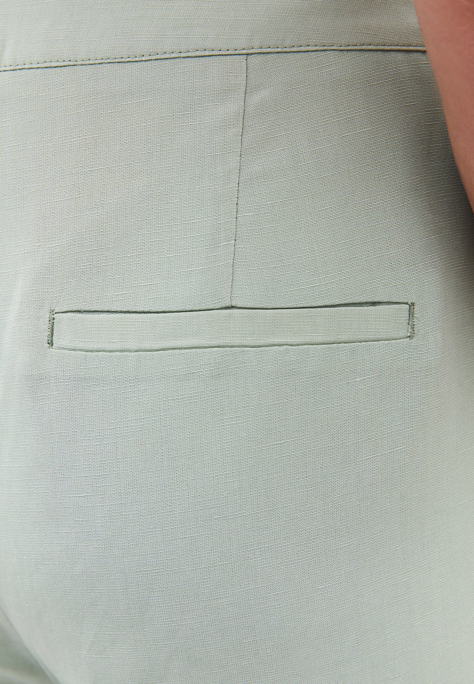 Belted High Waist Wide Leg Pants - AQUA GRAY