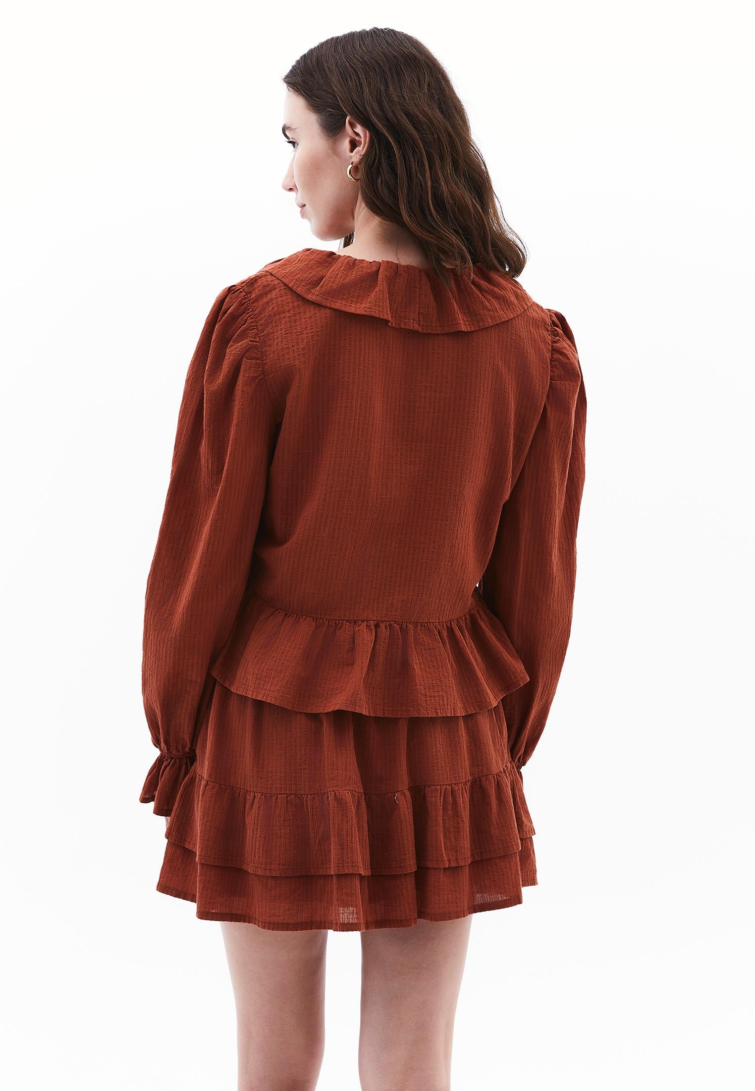 Deep Neck Blouse - ARABIAN SPICE