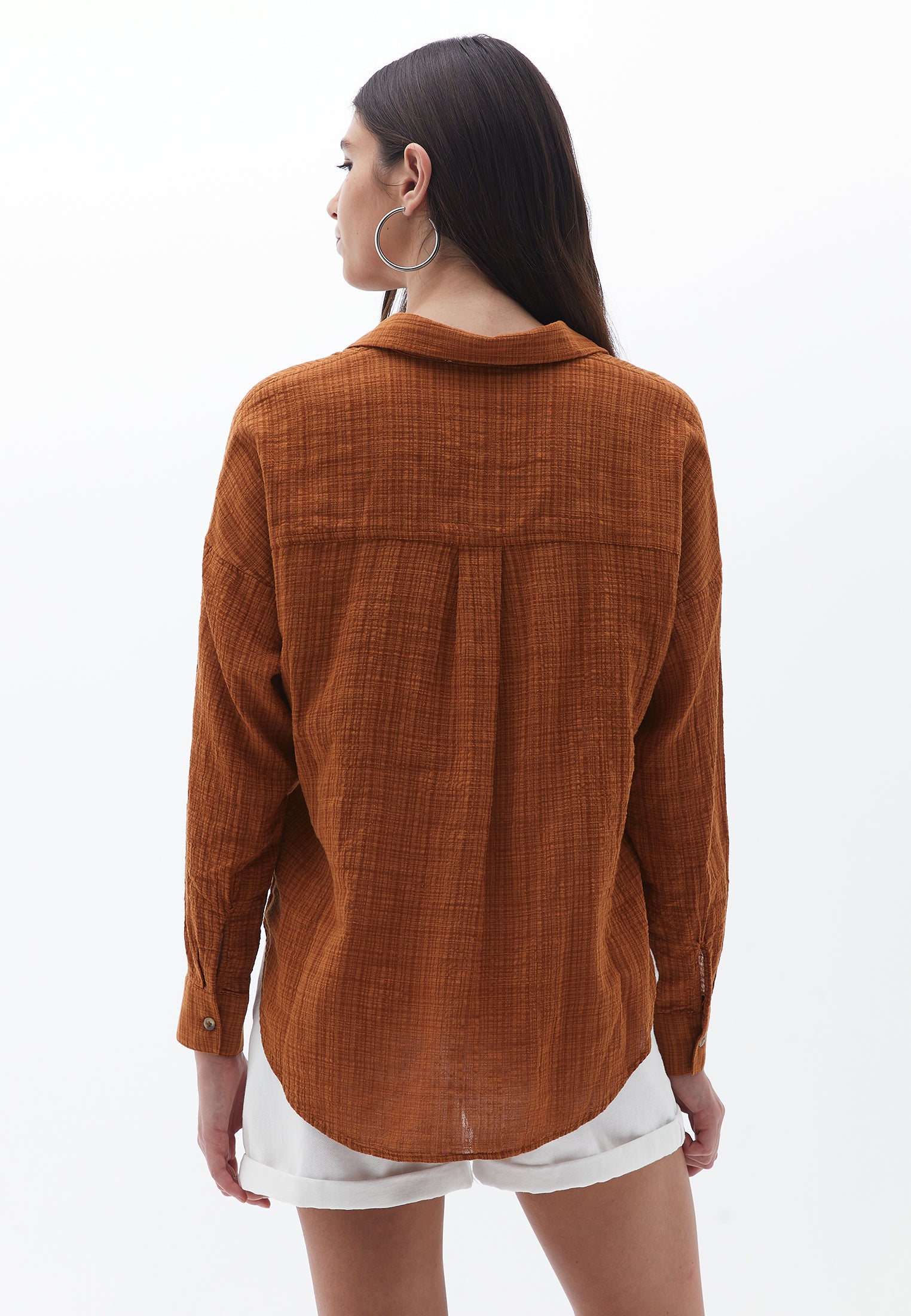 قميص قطني كبير الحجم - زيت الأرغان