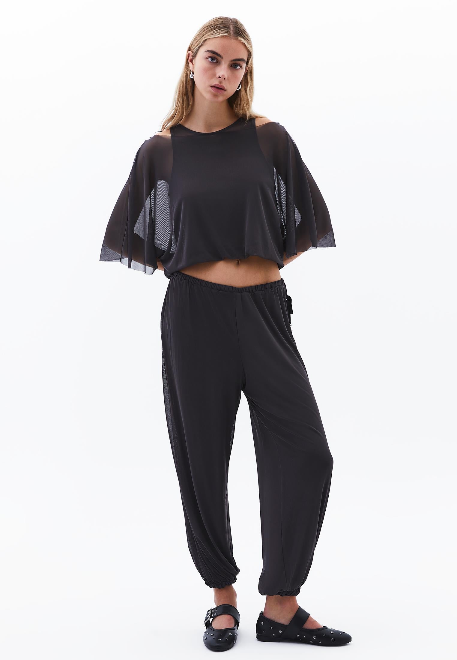 Balloon Form Jogger Pants - ASPHALT