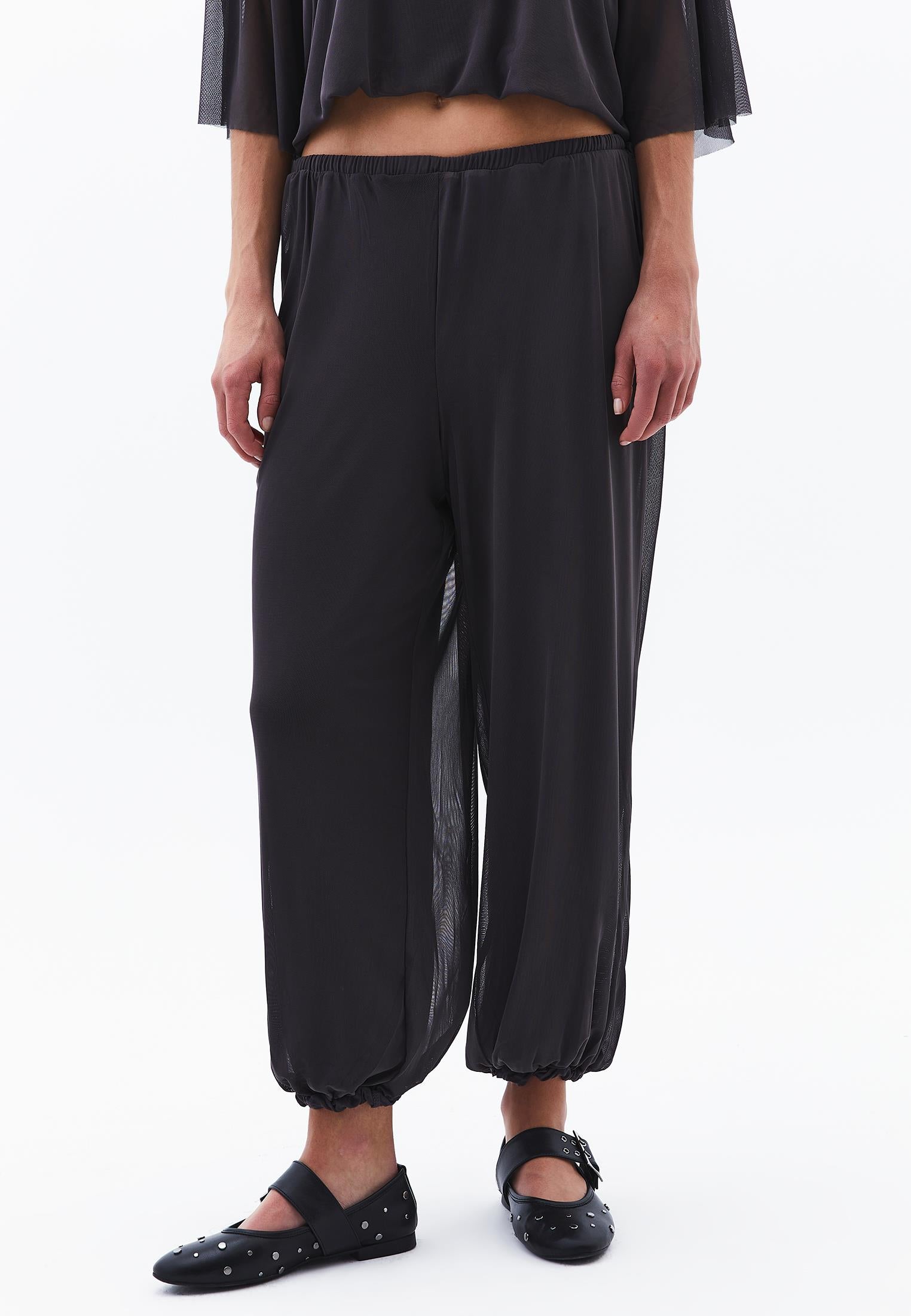 Balloon Form Jogger Pants - ASPHALT