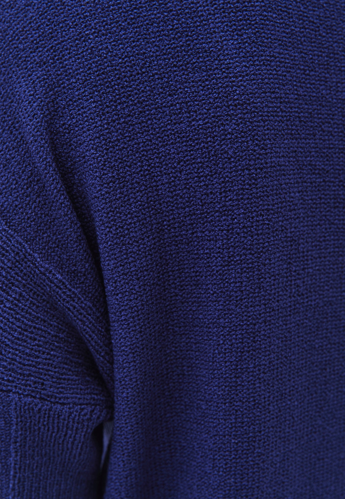 Oversize Tunic Sweater V Neck - BEACON BLUE