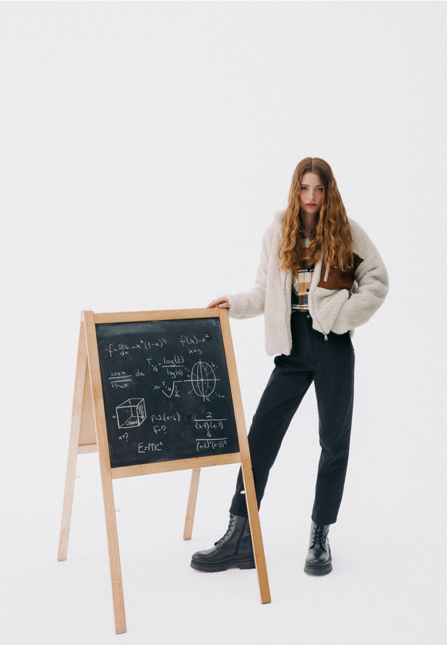 Ultra high waist slim trousers - BLACK DENIM