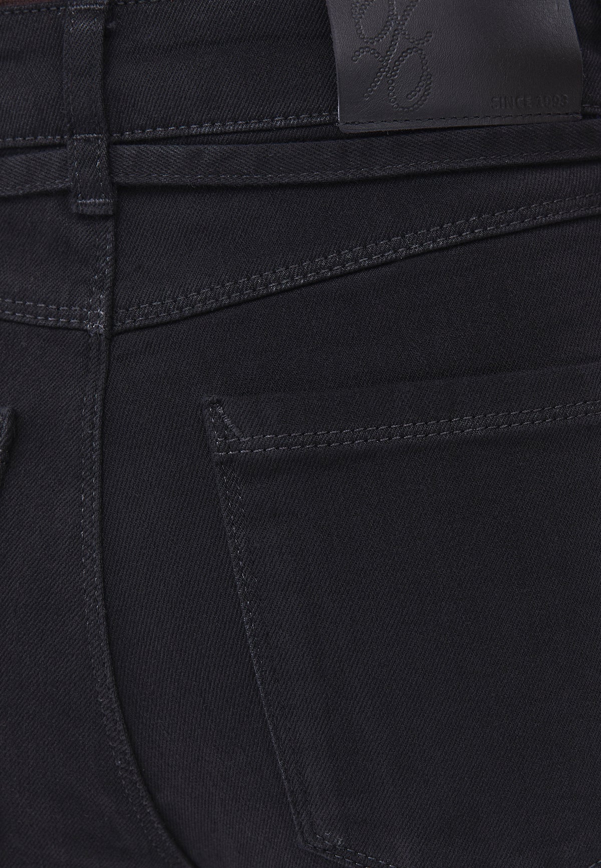 Wide Leg Belted Trousers - Black