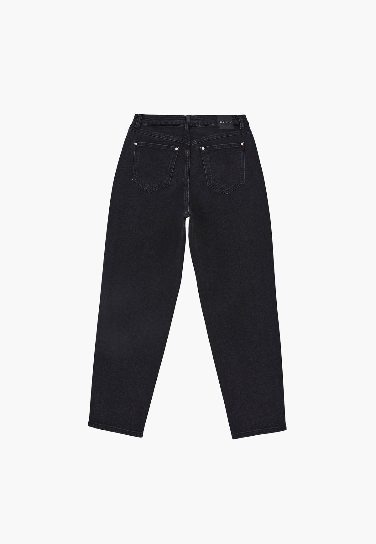Mom Jean Slim Pants - Black