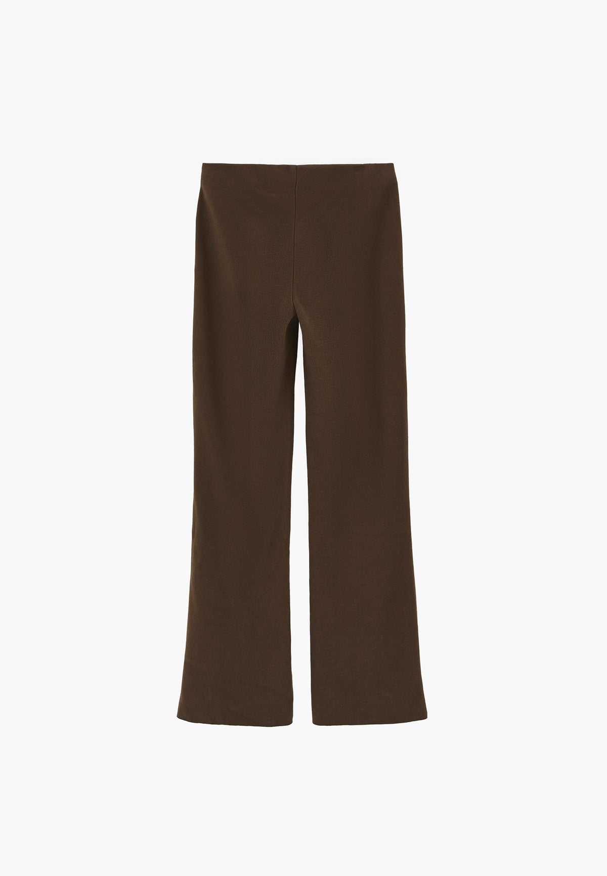 High Waist Flared Spanish Trousers - Brown