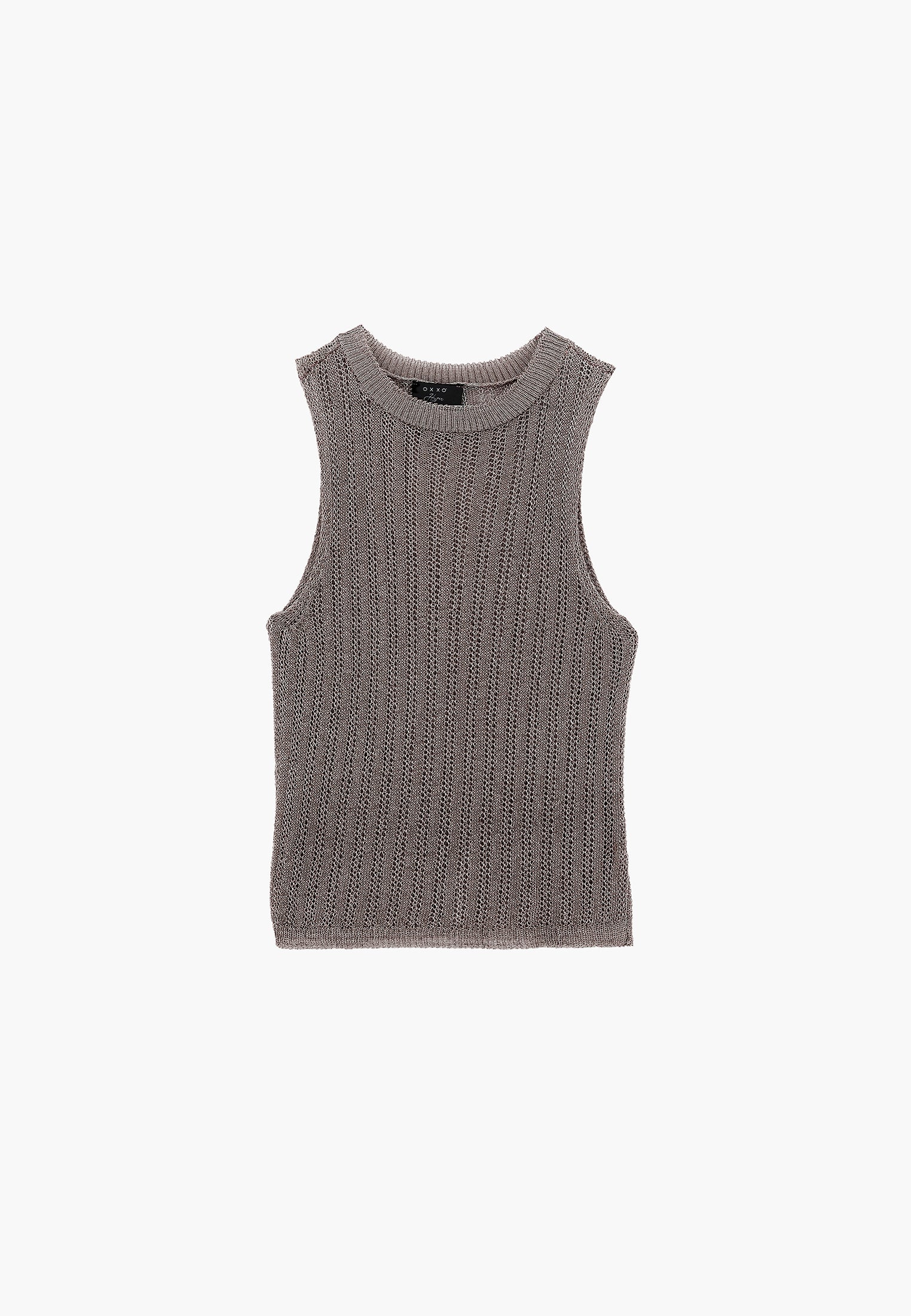 Standard Crew Neck Relaxed Tank Top - BLACK SAND