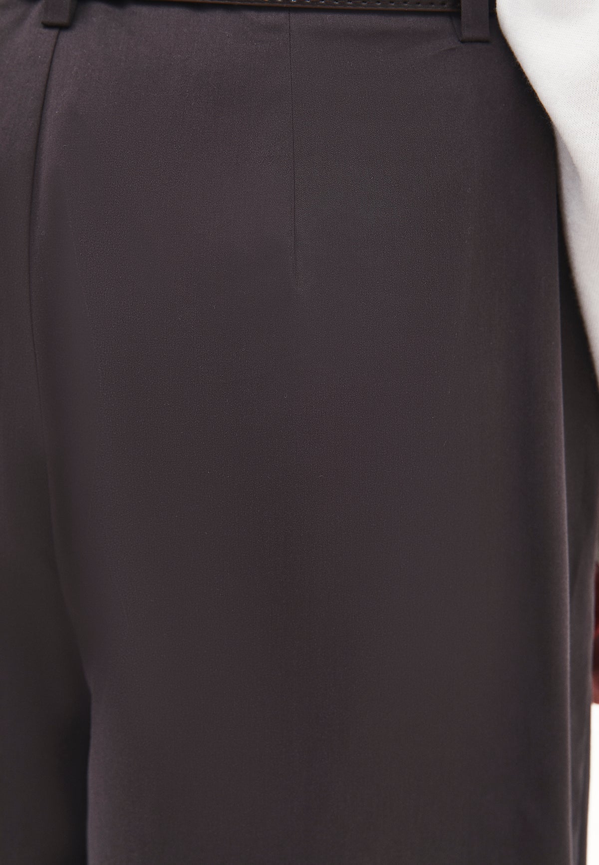 High Waist Belted Wide Leg Culotte Pants - Grey