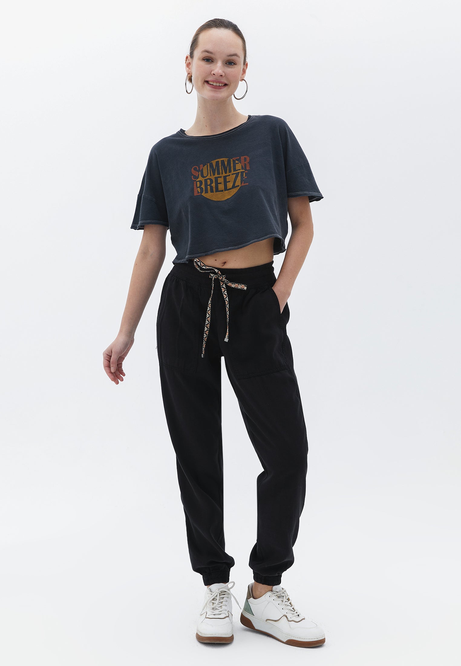 TENCEL JOGGER PANTS - BLACK