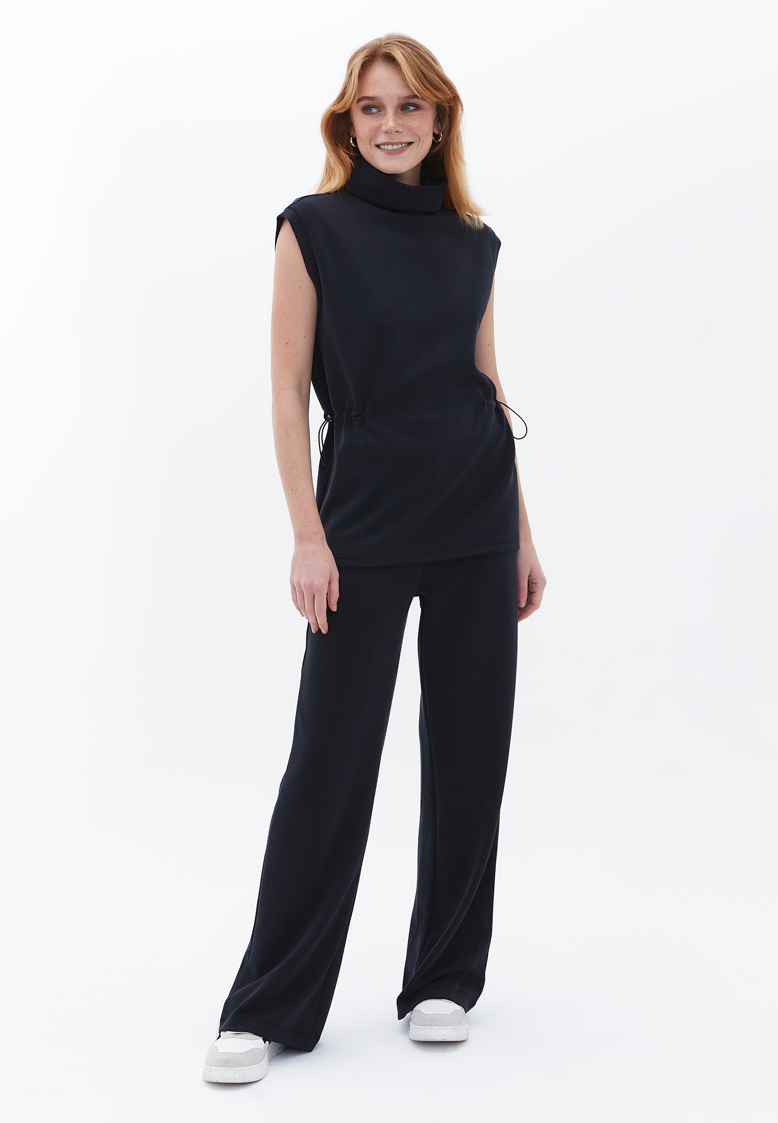 Straight cut pants - BLACK