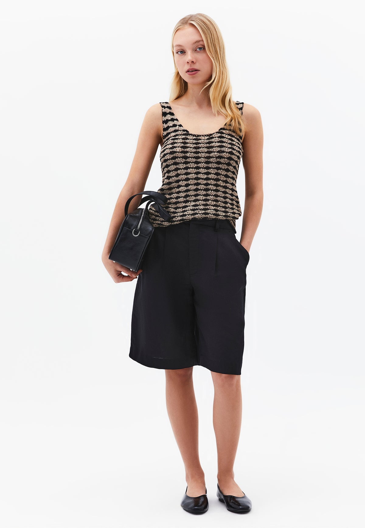 Lace U Neck Tank Top - Mix Color