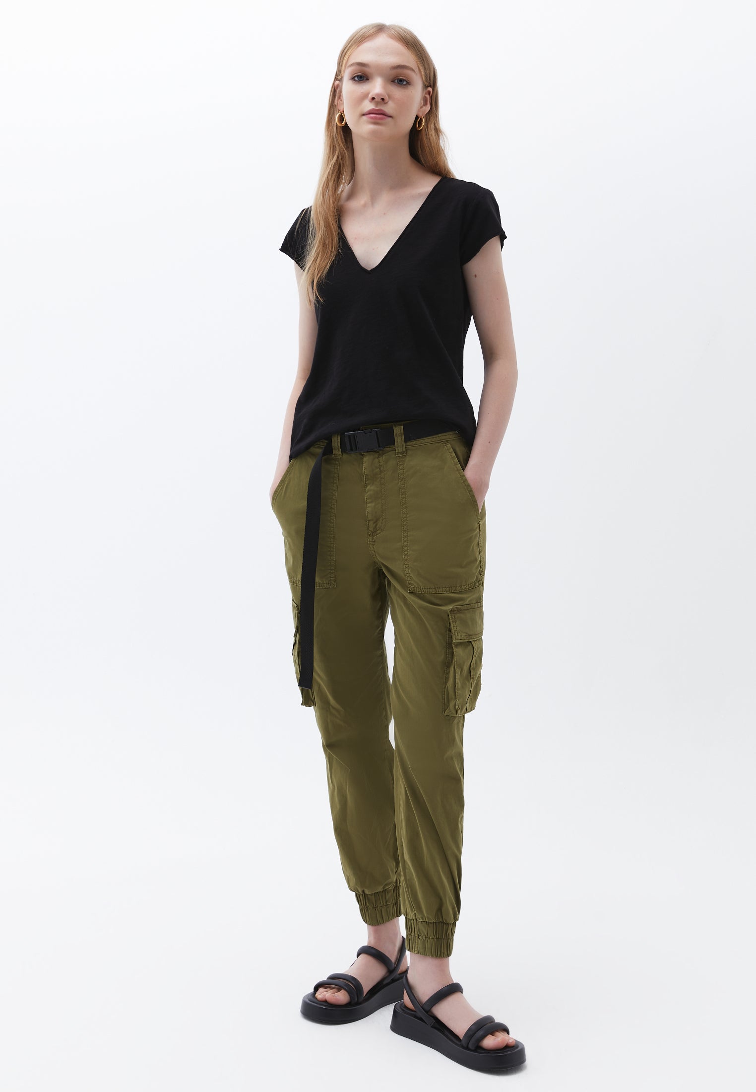 Short sleeved pennant t-shirt - BLACK