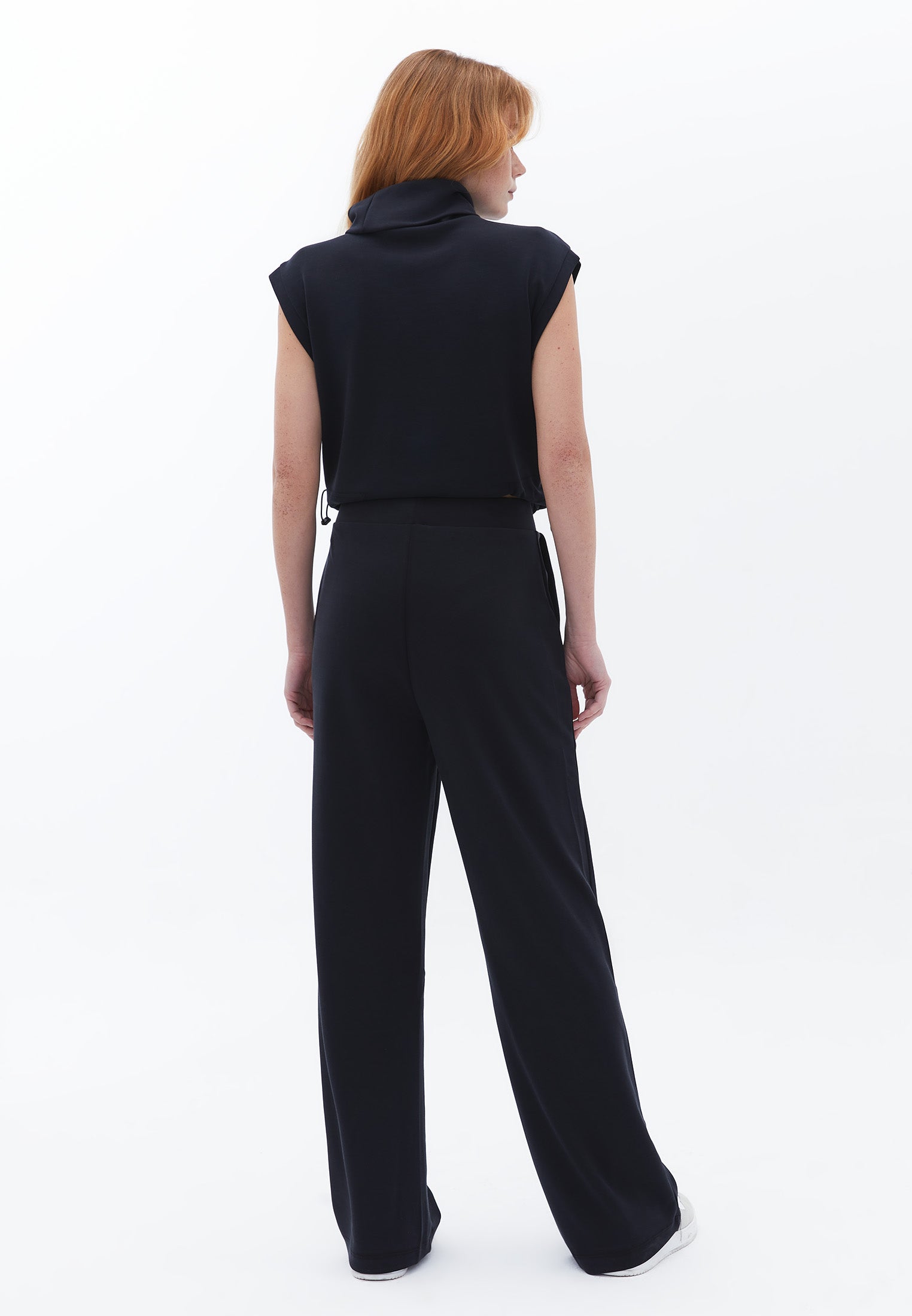 Straight cut pants - BLACK