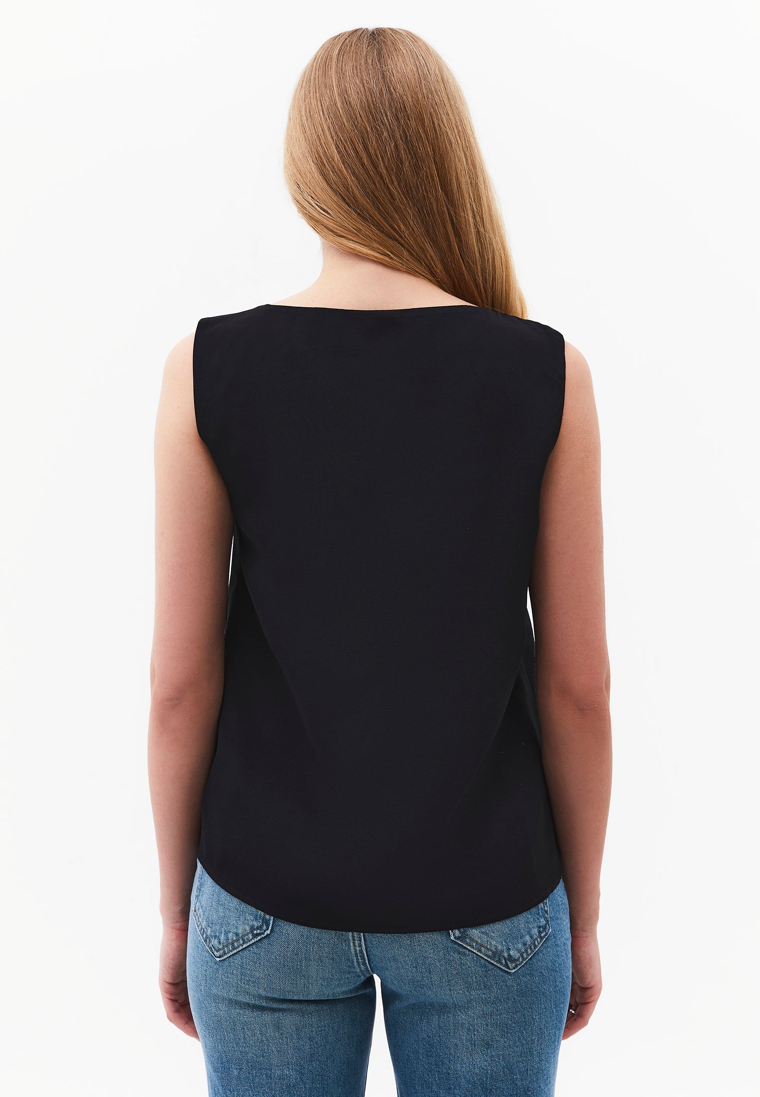Boat Neck Blouse With Bow Detail - BLACK