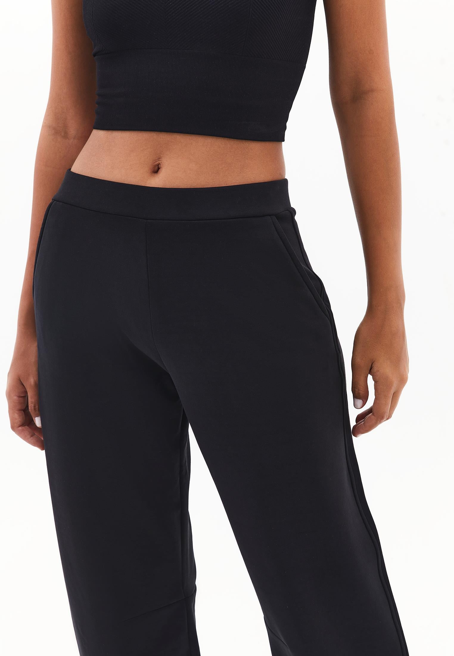 Barrel Leg Pants - BLACK