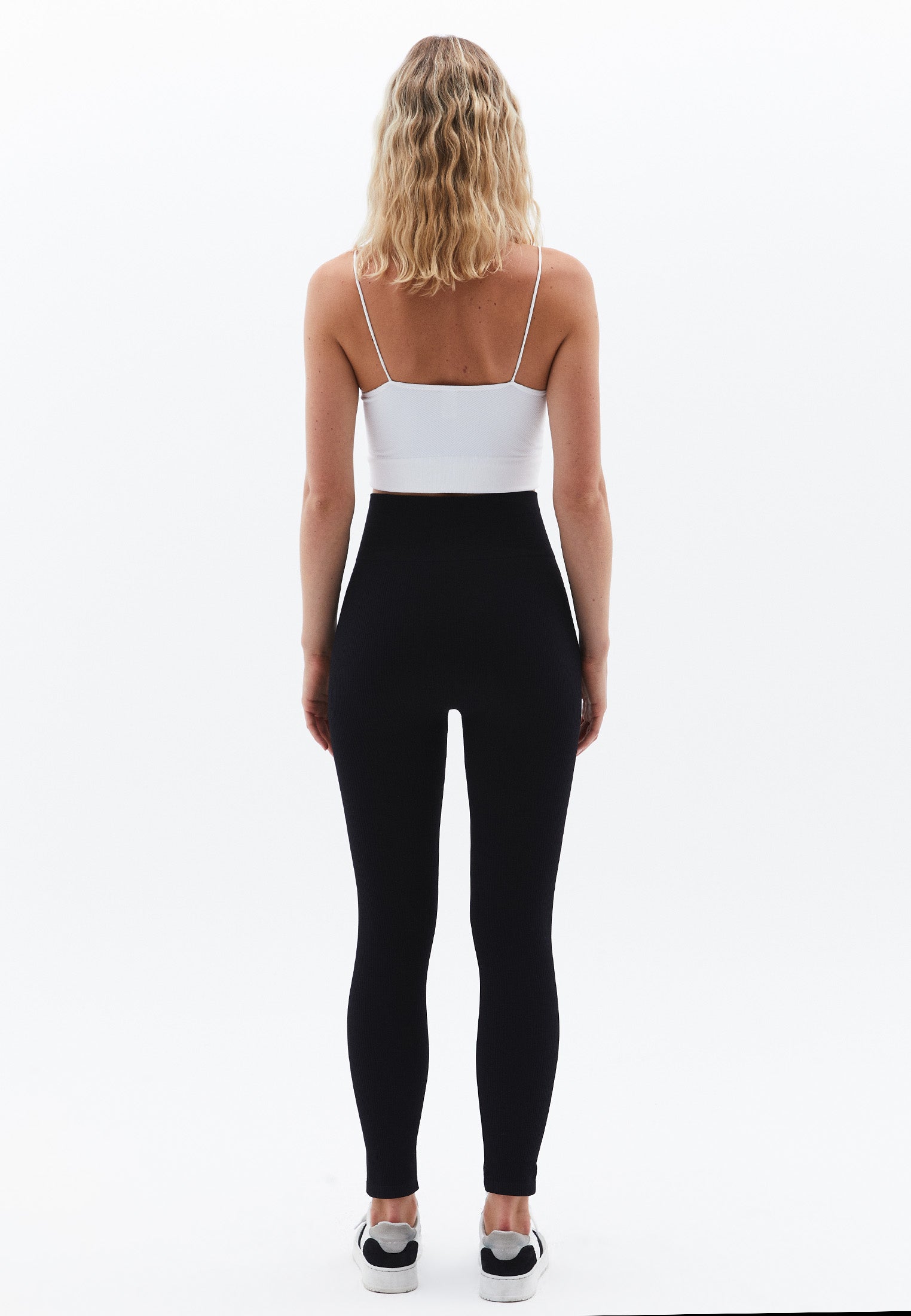 Jacquard pattern shaped tights - BLACK