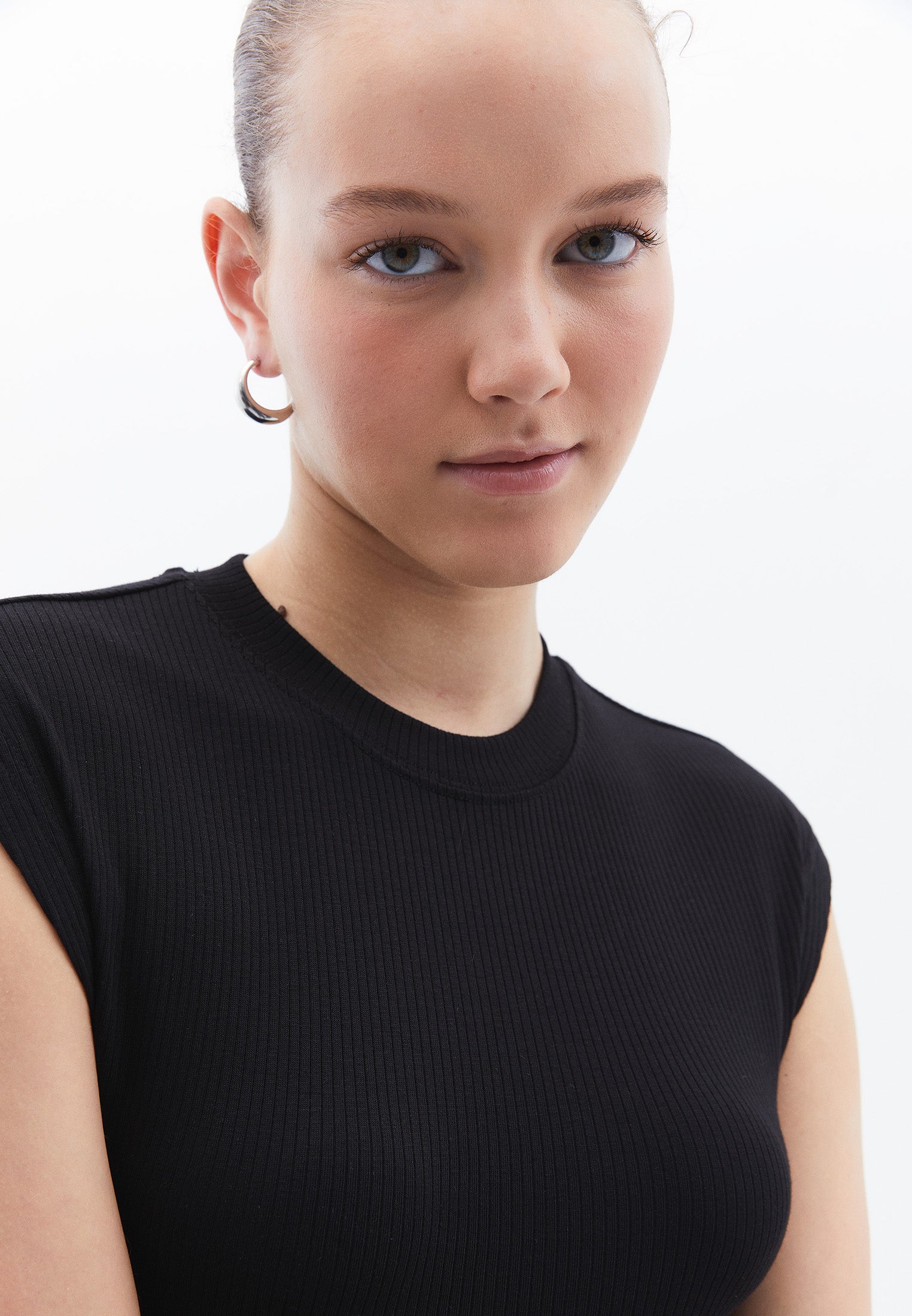 Long sleeve loose t-shirt - BLACK