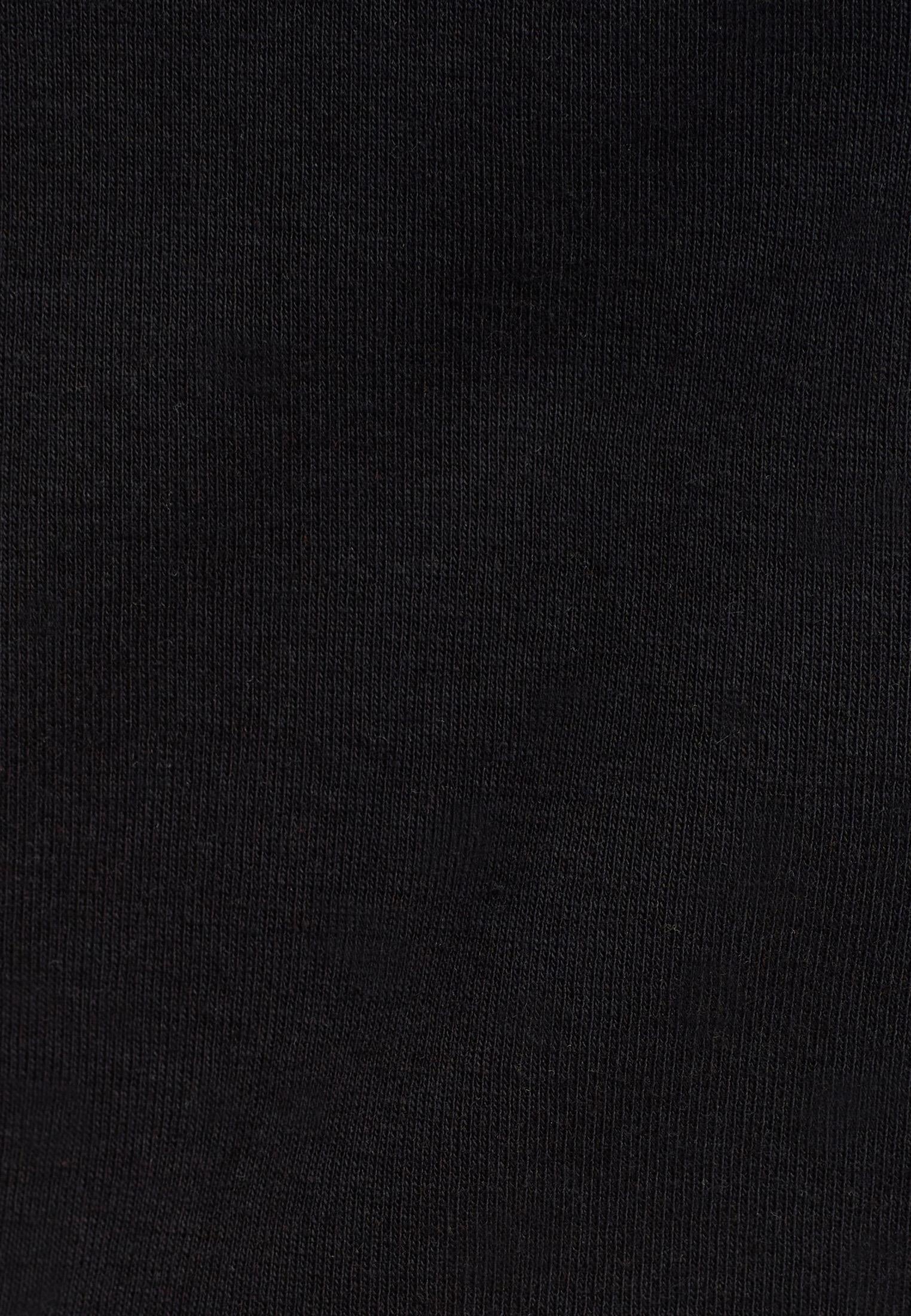 Crew Neck Short Sleeve T-Shirt - BLACK