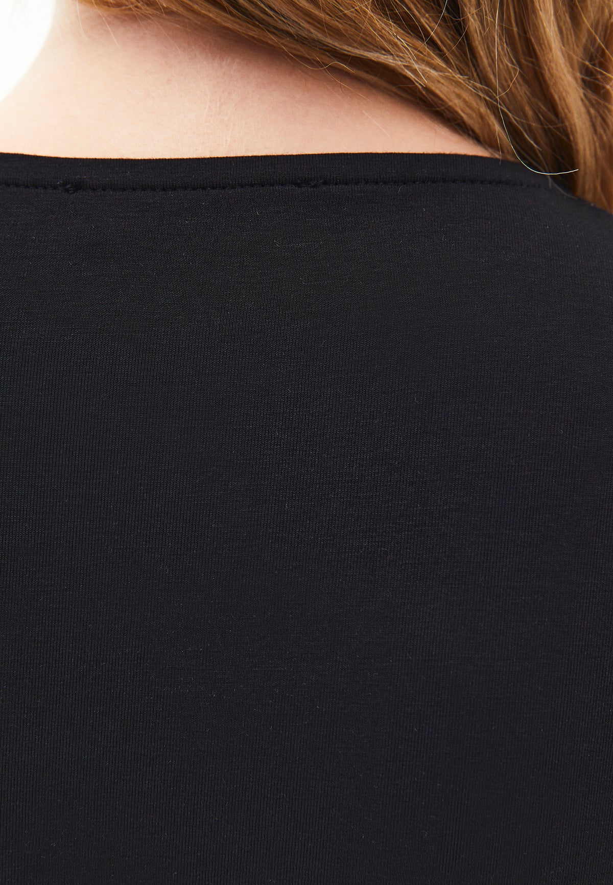 Bodycon T-Shirt Crew Neck - Black
