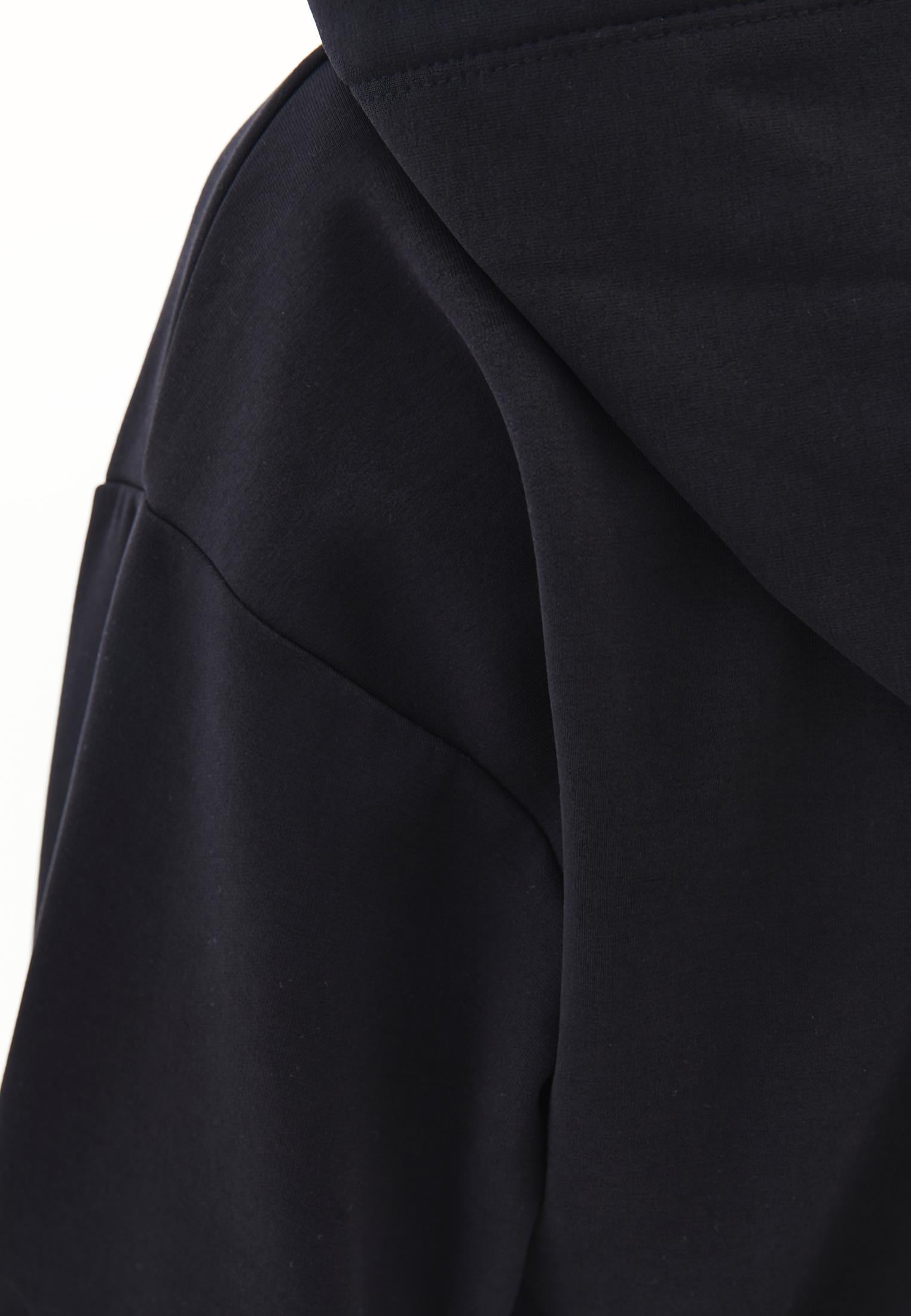 Hooded Oversize Sweatshirt - BLACK