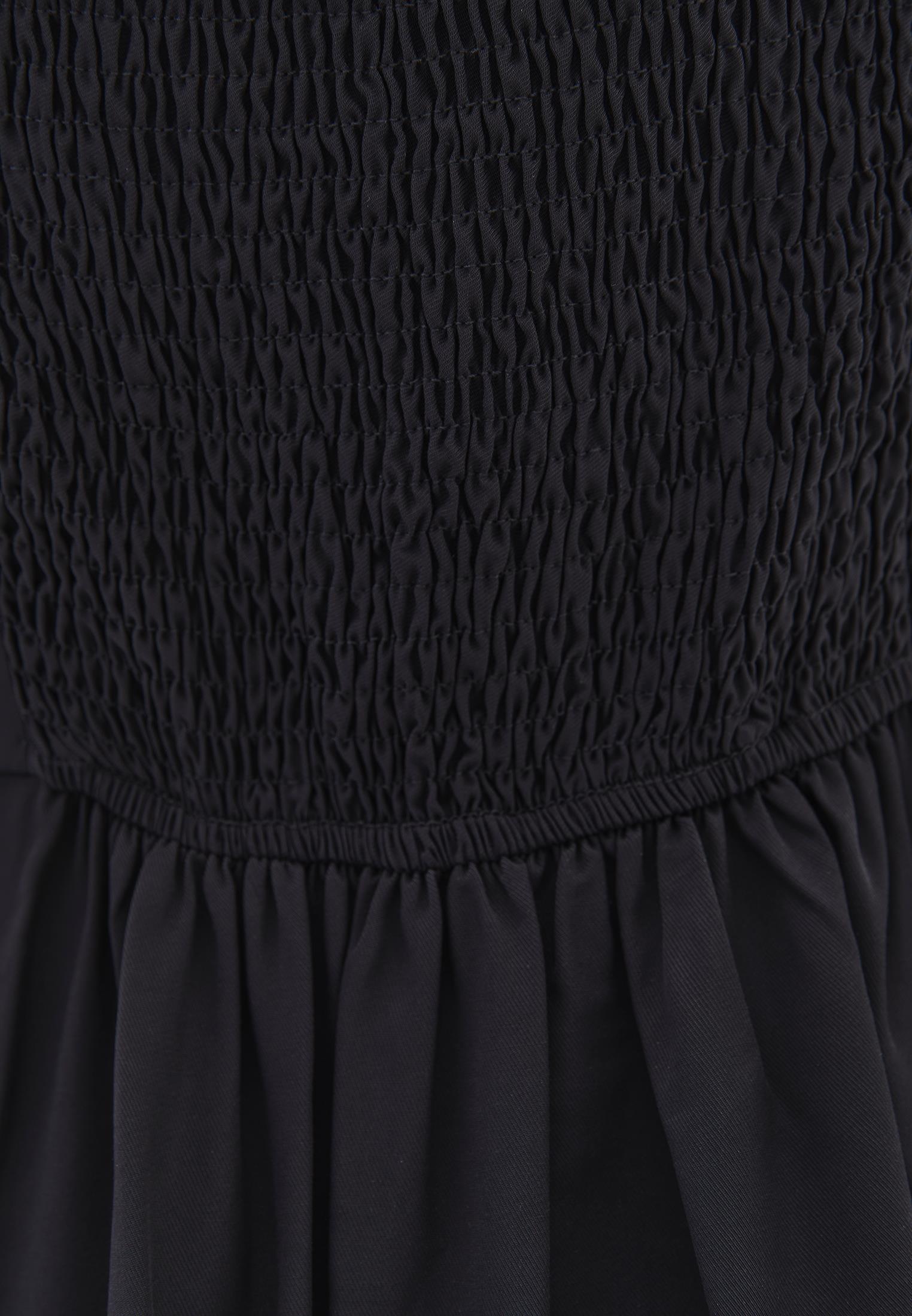 Sweetheart Neckline Midi Dress - BLACK