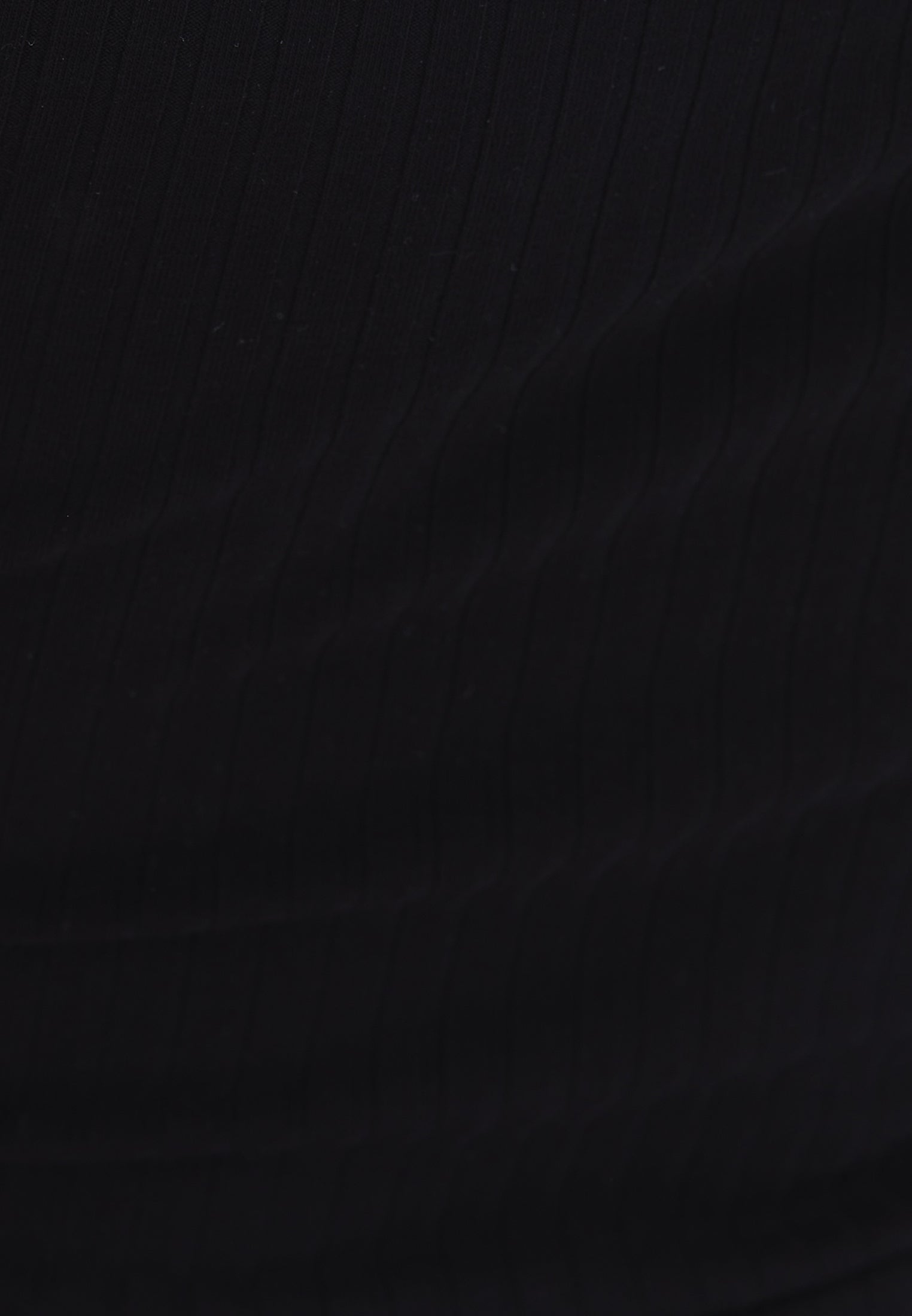 SQUARE NECK VISCOSE TANK TOP - BLACK