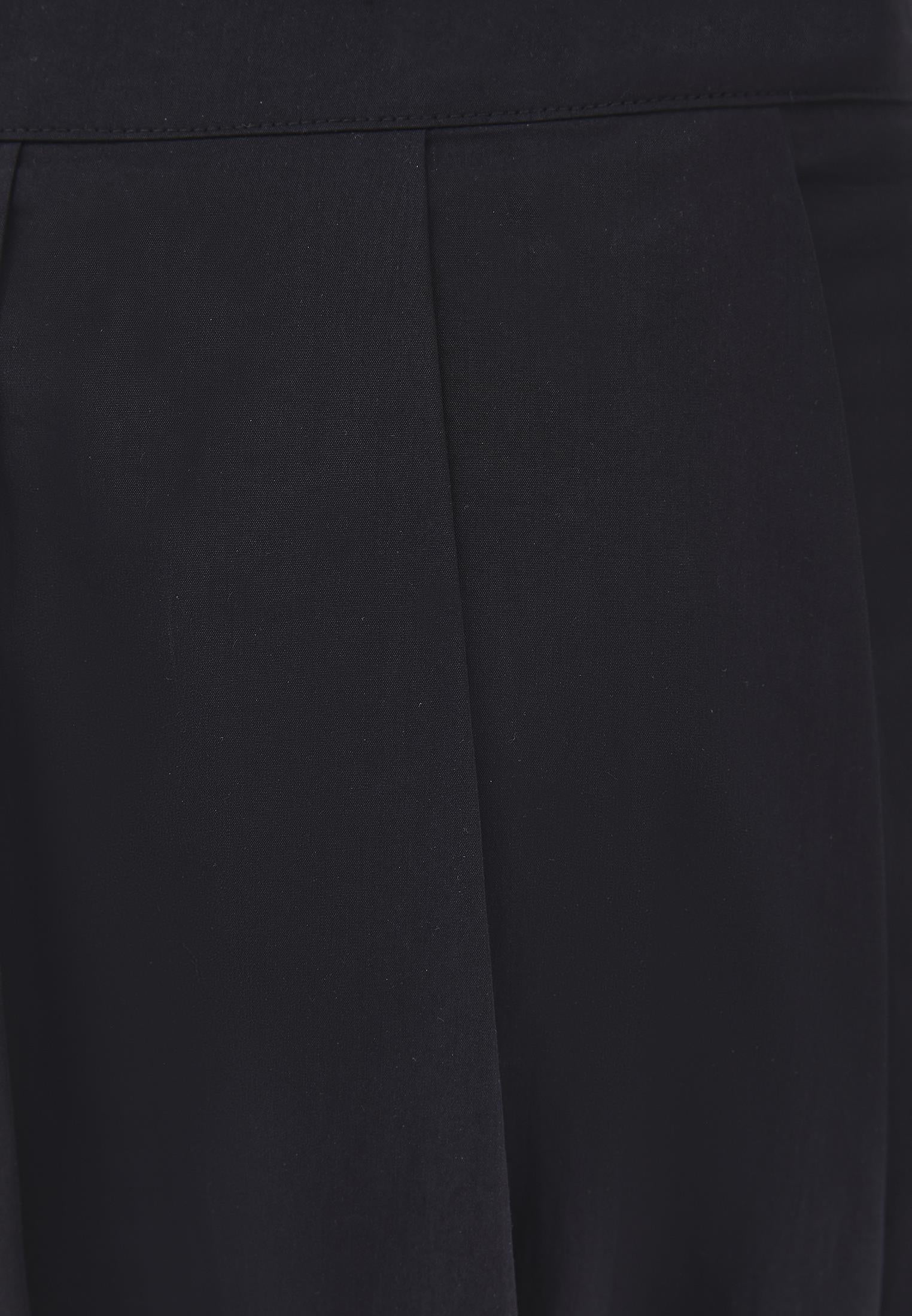 Balloon Form Long Skirt - BLACK
