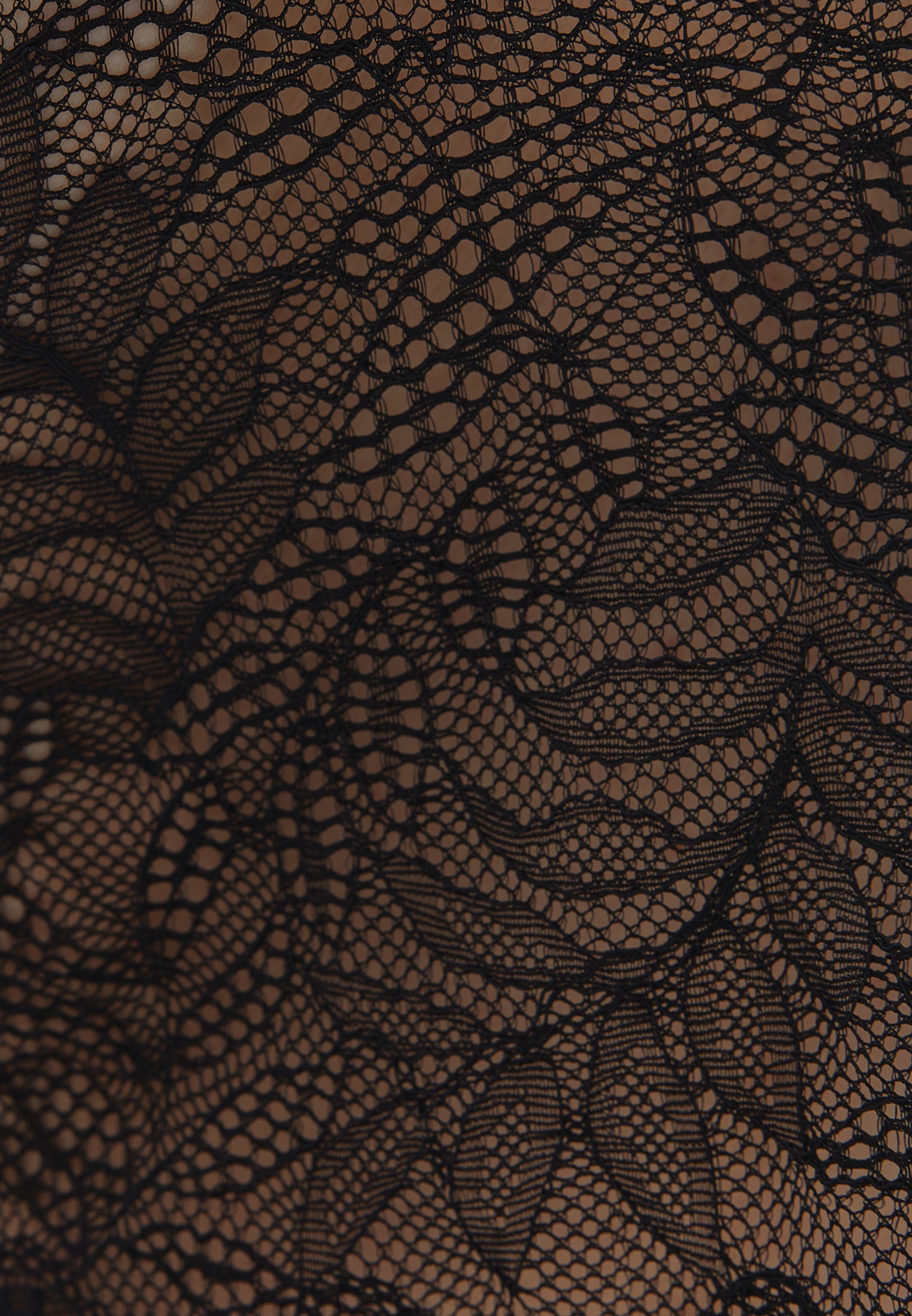 Lace detailed bralette - BLACK