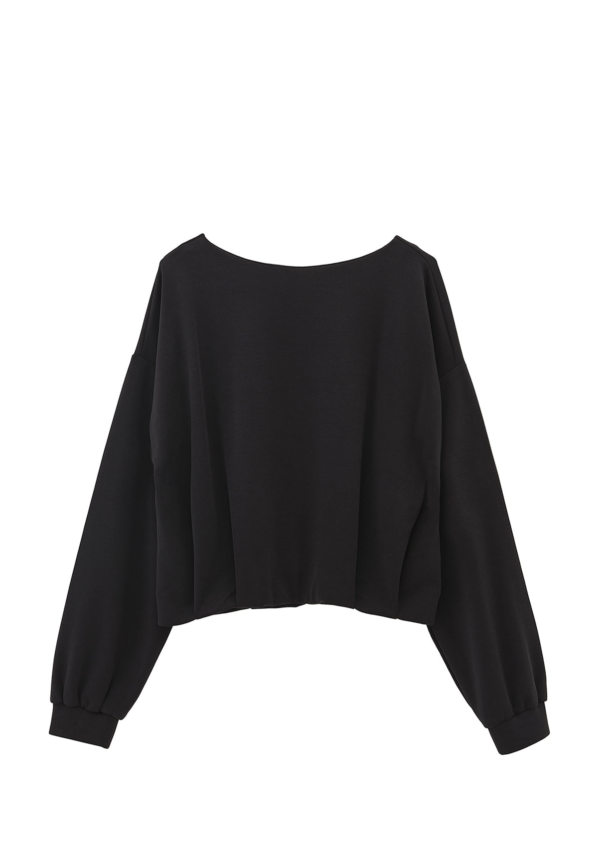 V Neck Modal Sweatshirt - Black