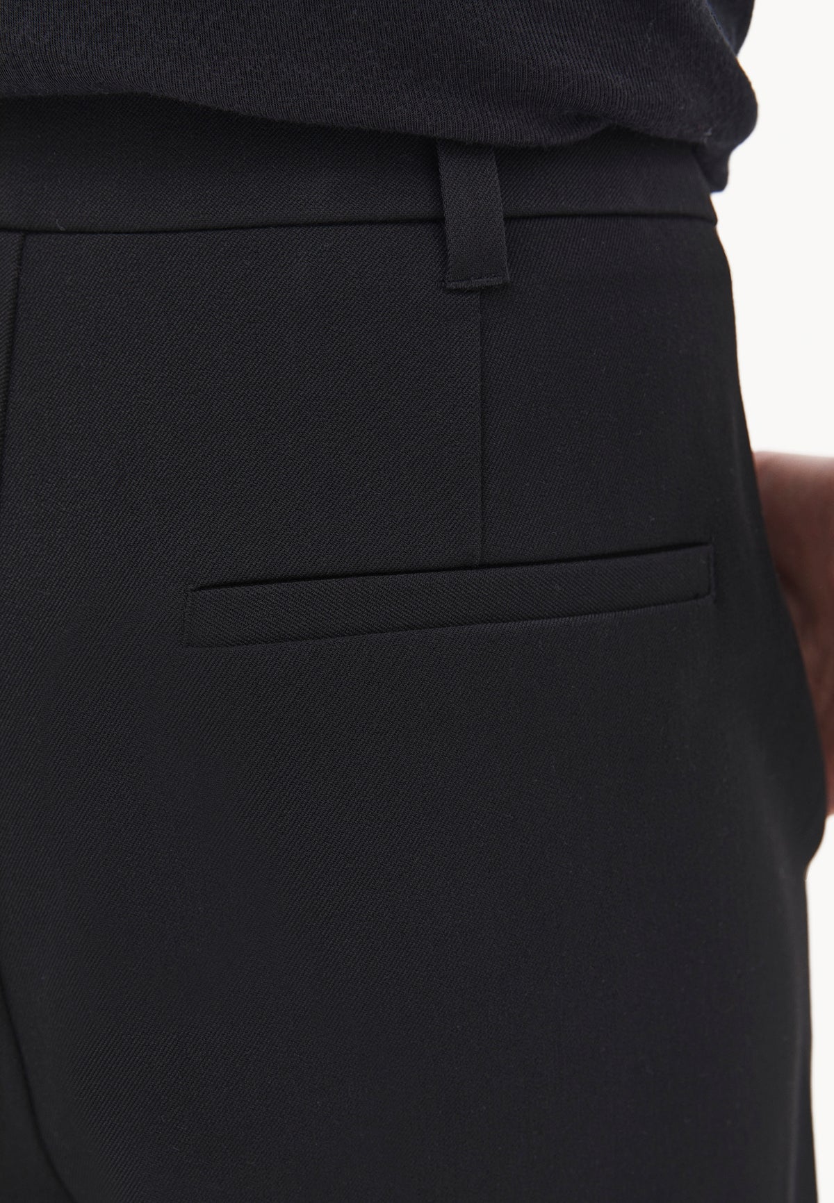 Pleated Wide Leg Pants - Black