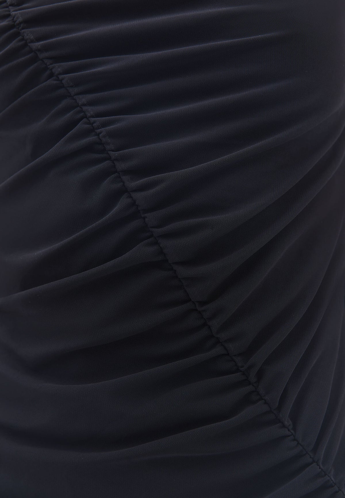 Mesh Long Dress - Black