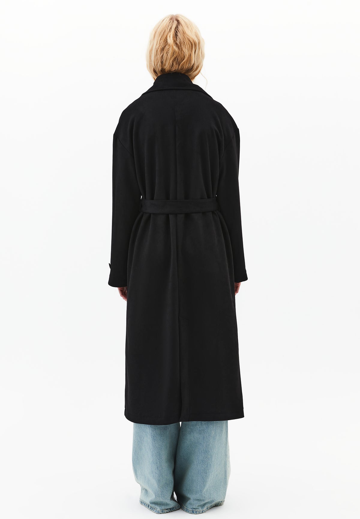 Suede Trenchcoat - Black