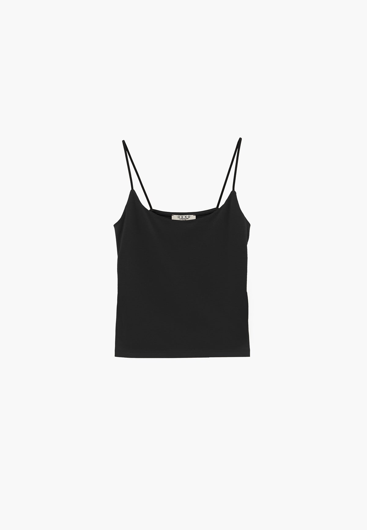 Bodycon Tank Top U Neck - BLACK